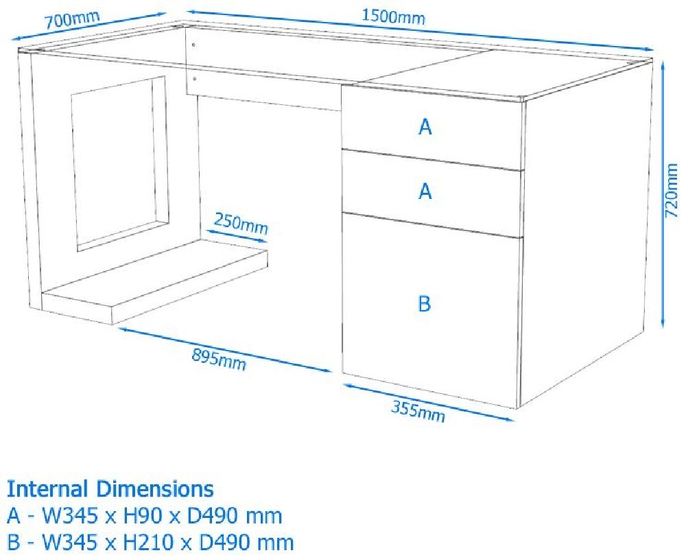 Albany Executive Computer Desk - AW12362-W