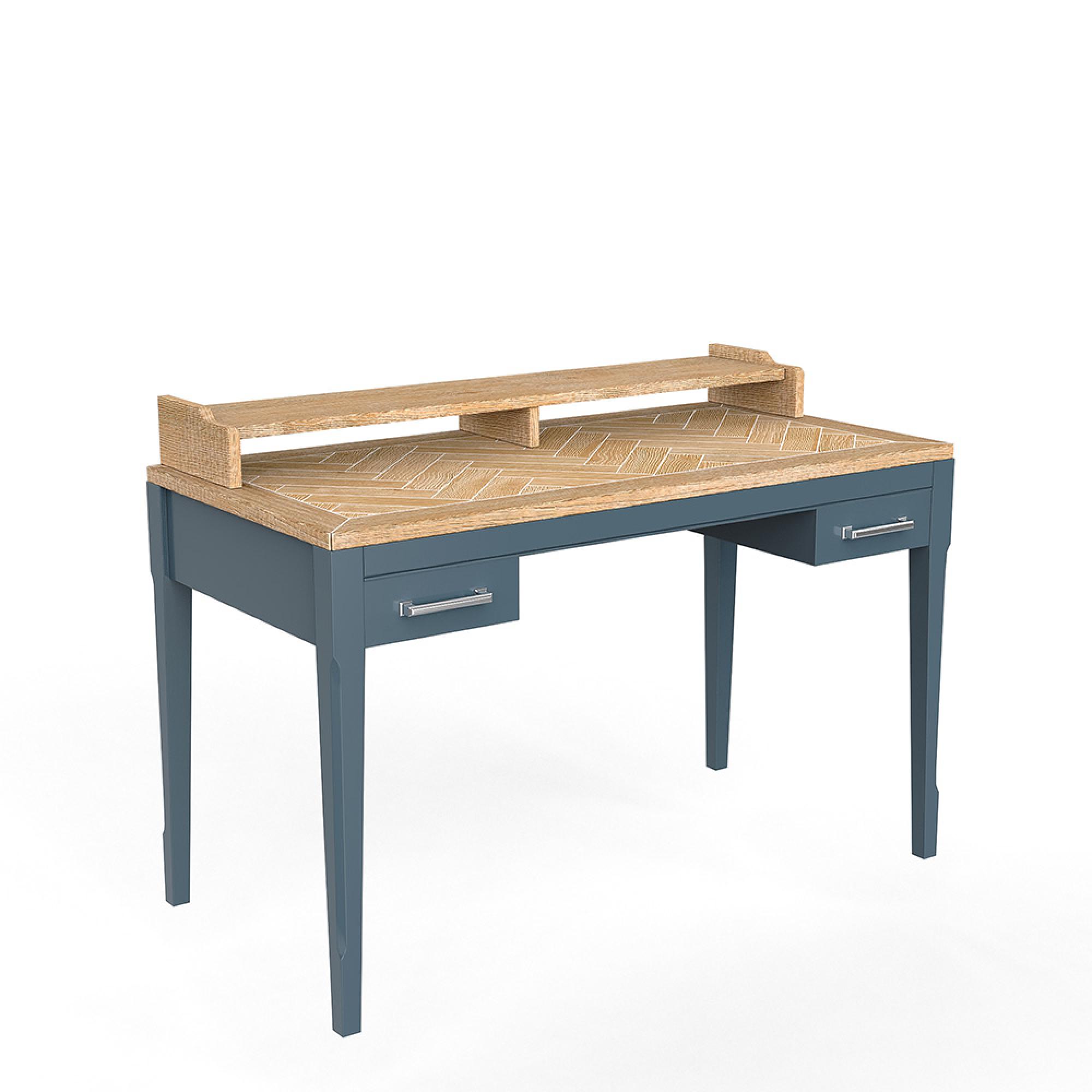 Signature Blue Desk - 2 Drawer