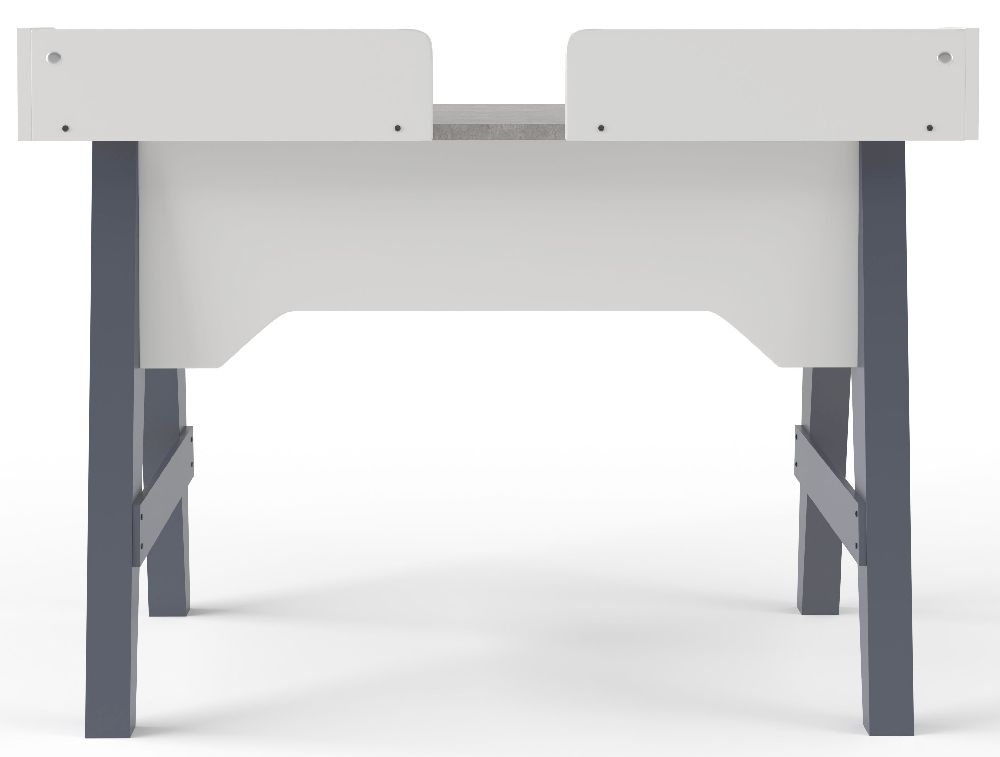 Truro Desk - Grey & Marble Effect - AW3190