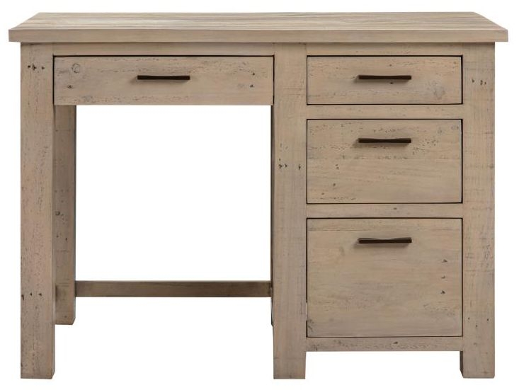 Washed Grey Reclaimed Pine Writing Desk
