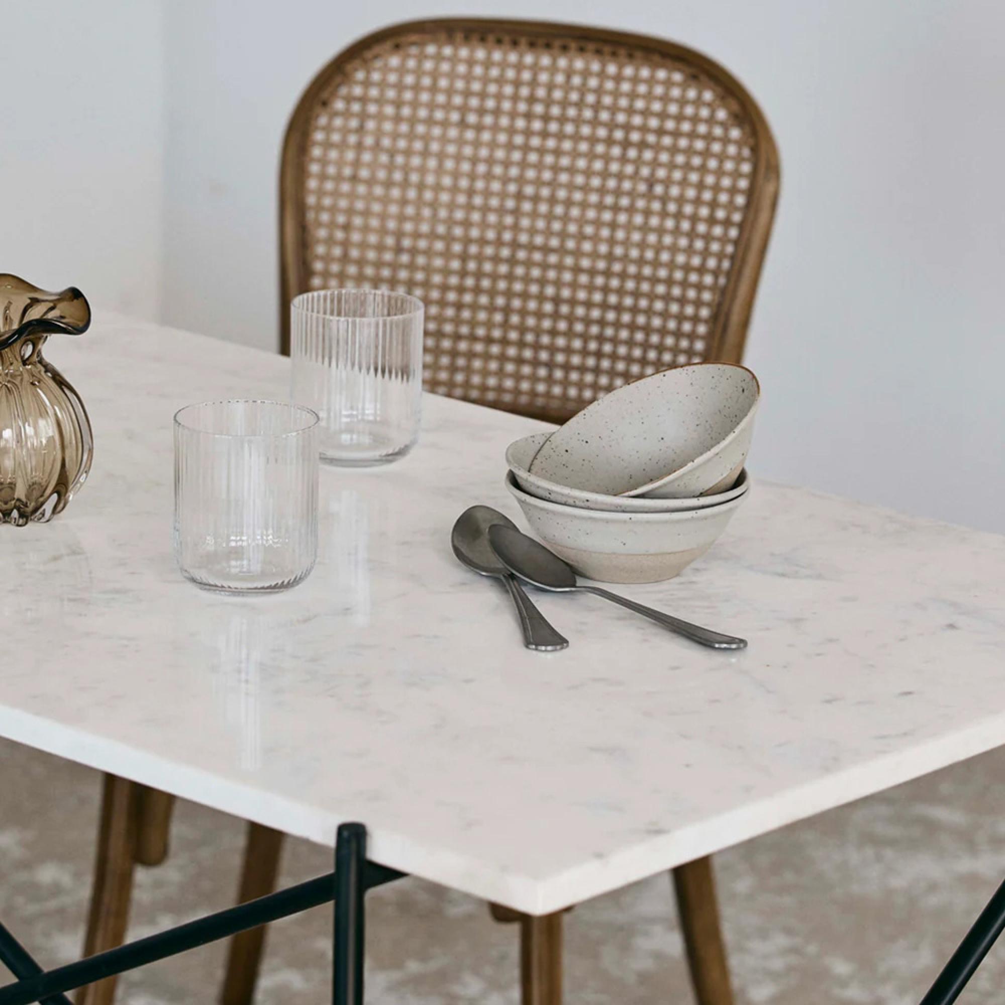 Dee Desk - White Marble