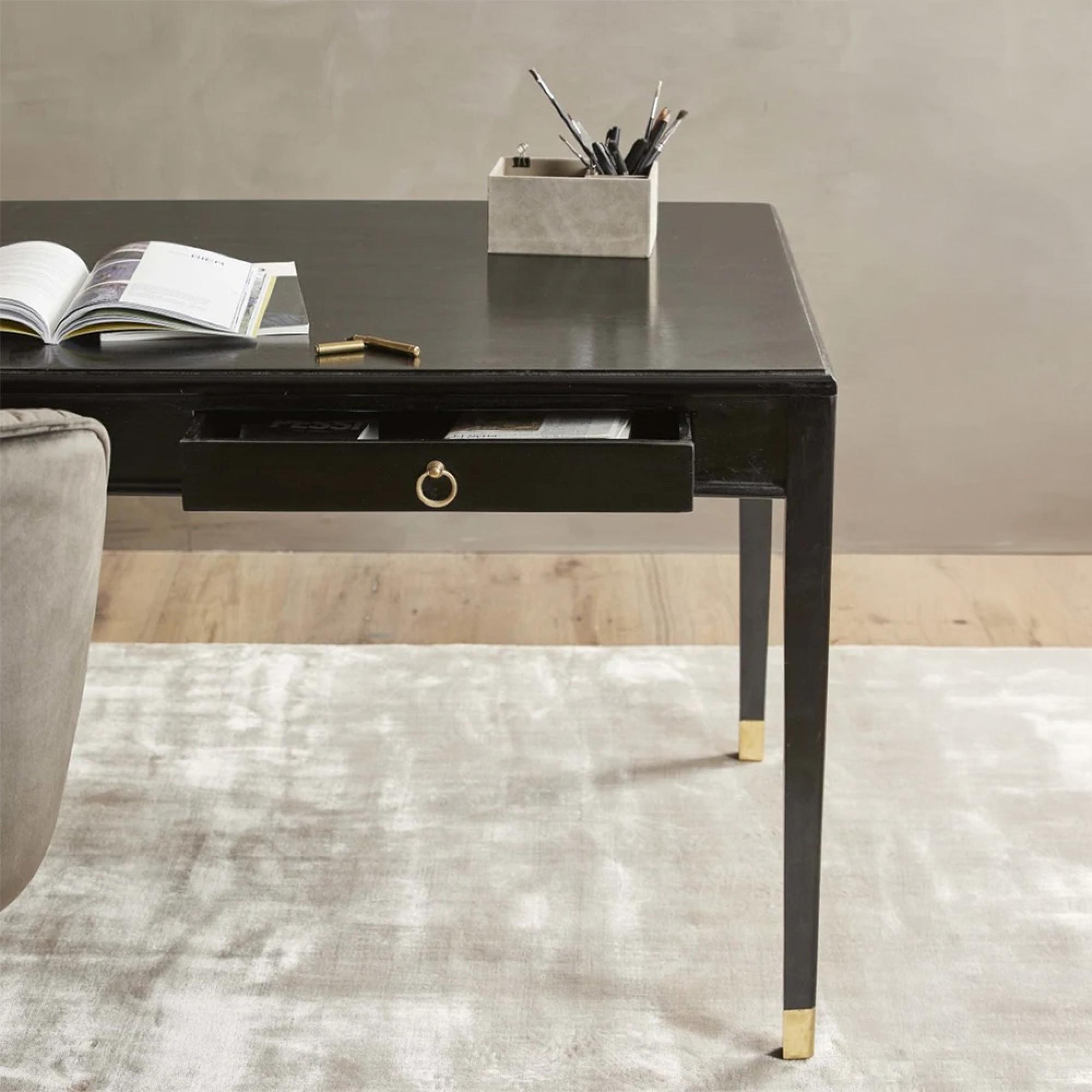 Ems Desk - Black - Mango Wood