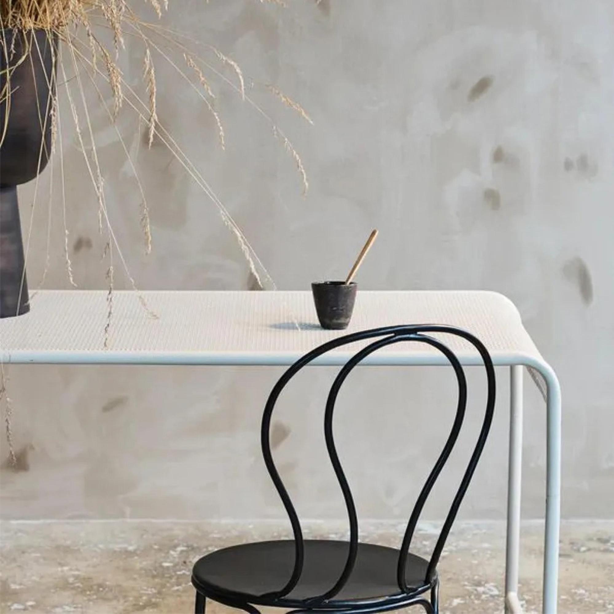 Brenta Writing Desk - White - Metal