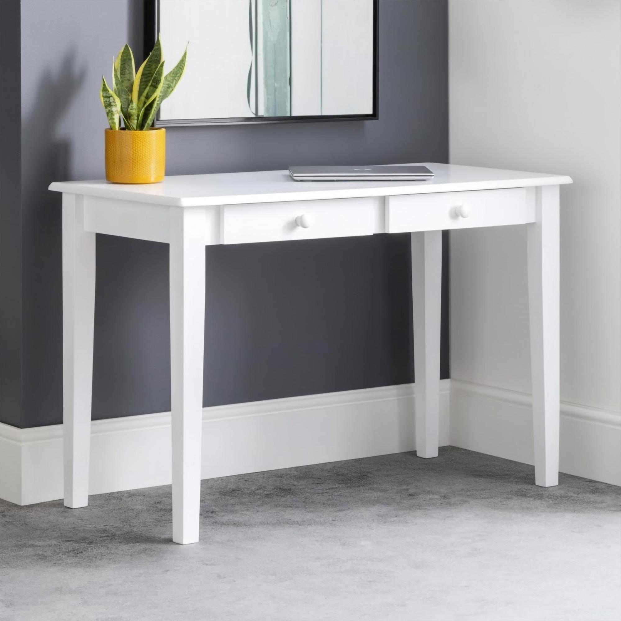 Carrington Desk - 2 Drawer - White