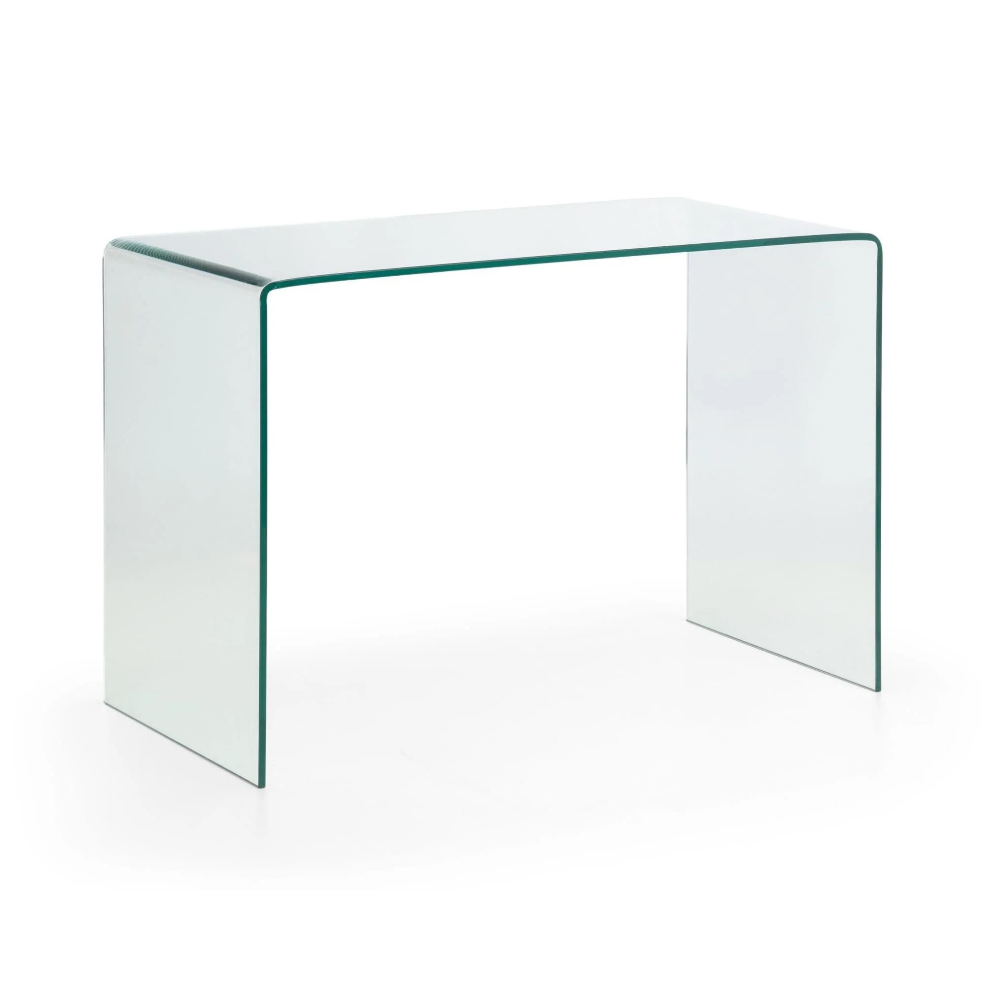 Amalfi Office Desk - Bent Glass