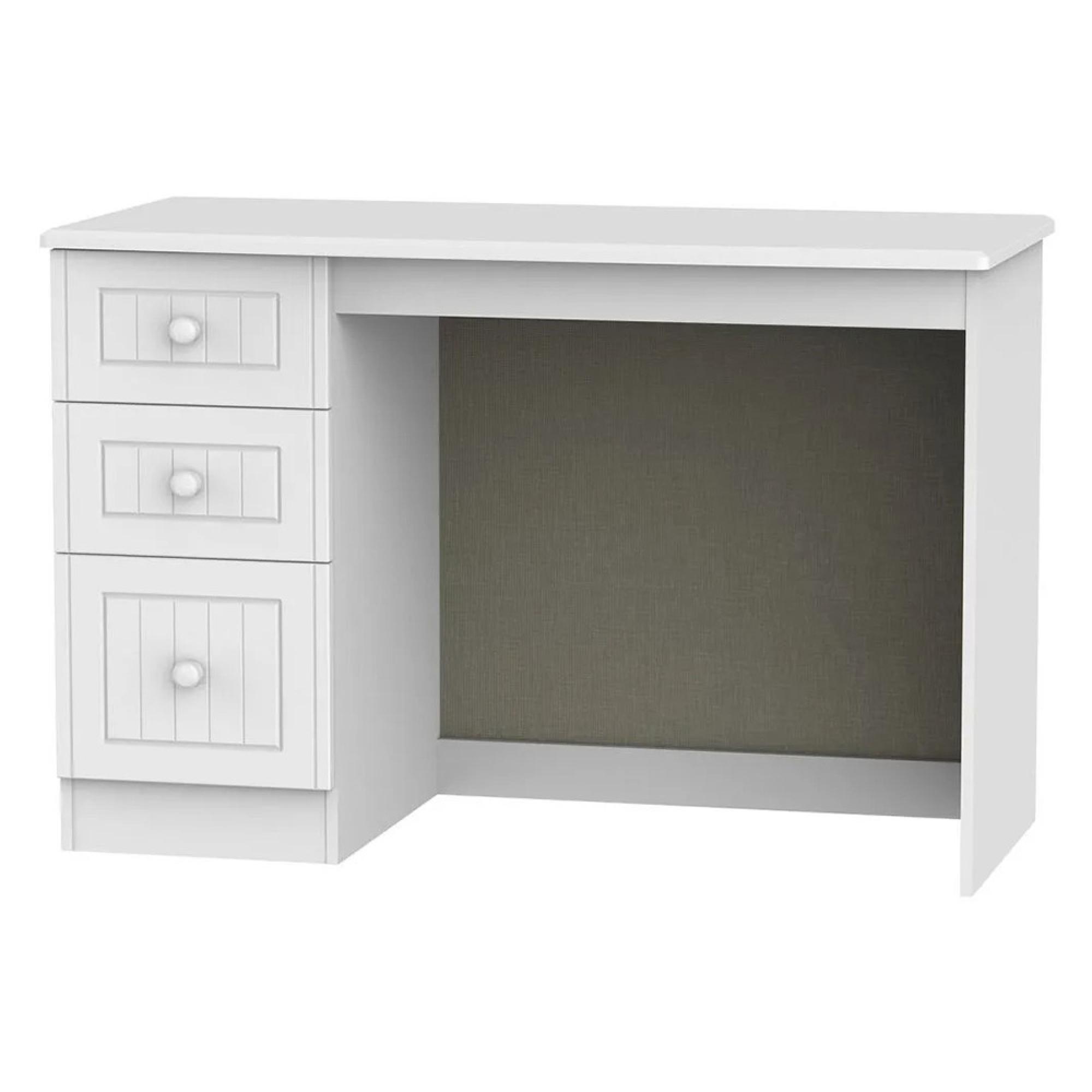 Warwick Desk - 3 Drawer - White