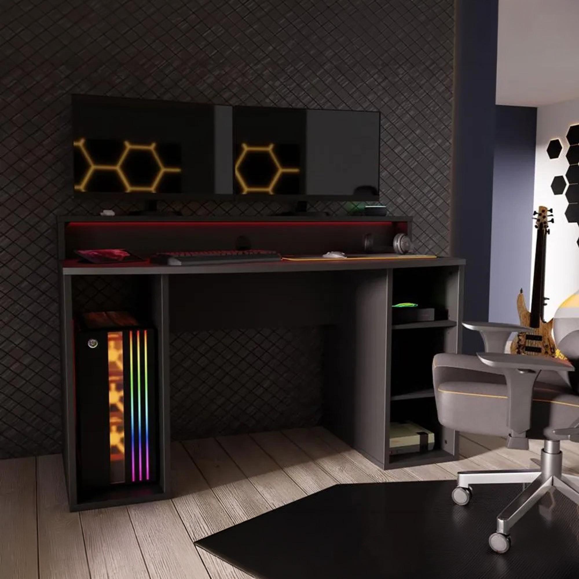 Tezaur Gaming Desk - Black