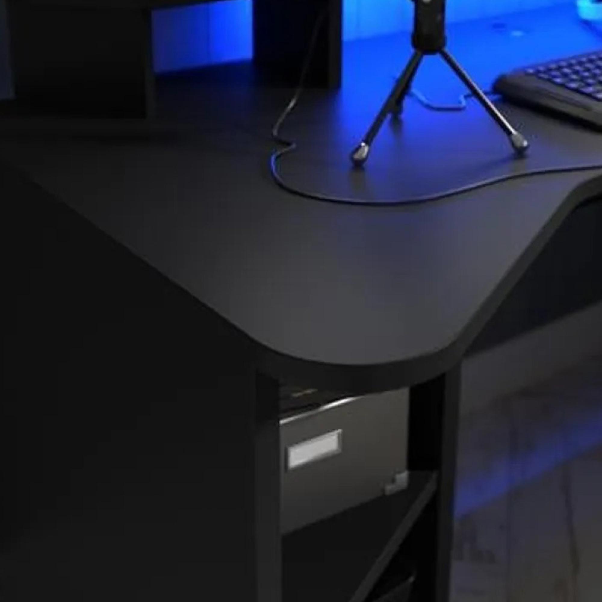 Tezaur Gaming Desk - Black