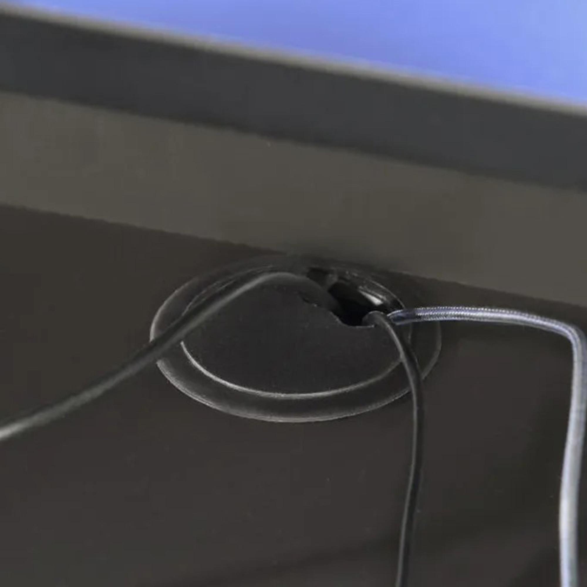 Tezaur Gaming Desk - LED Light - Black and Red