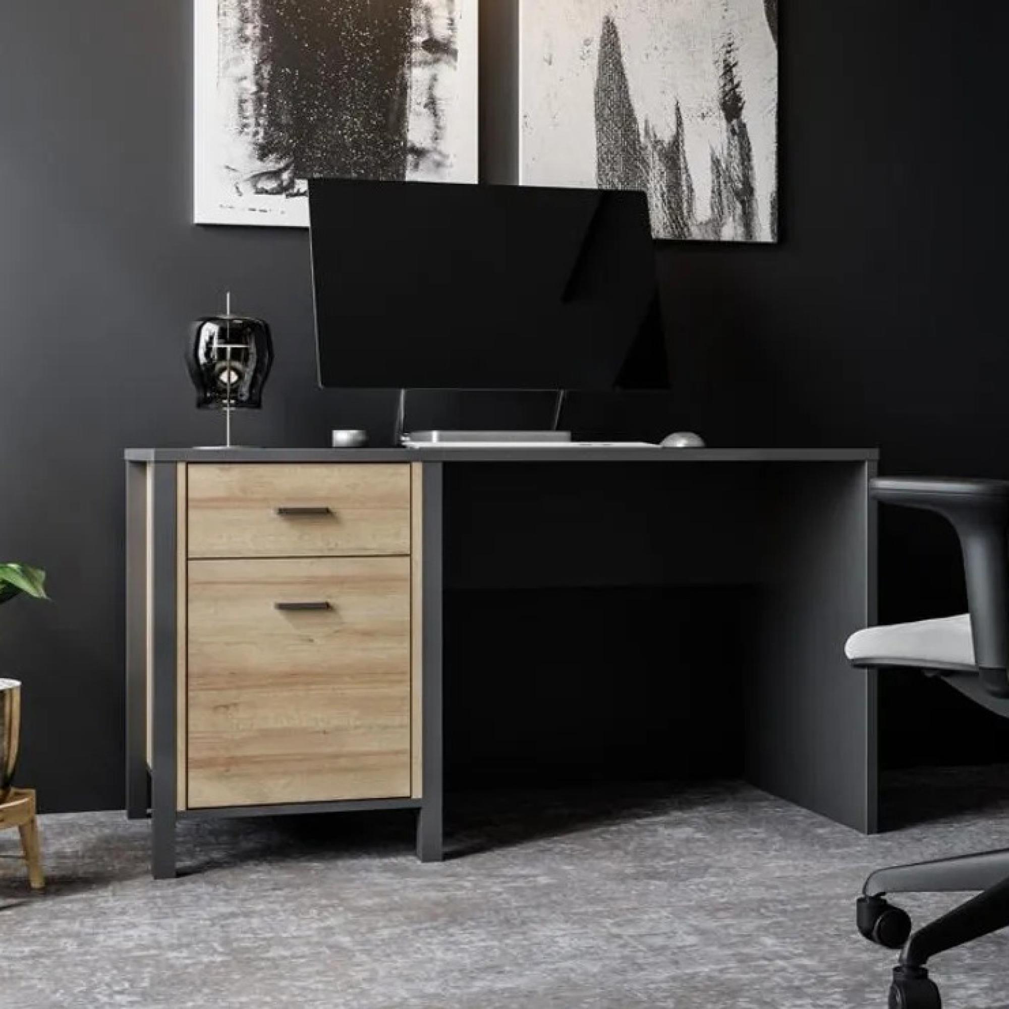 High Rock Desk - 1 Door - 1 Drawer - Oak