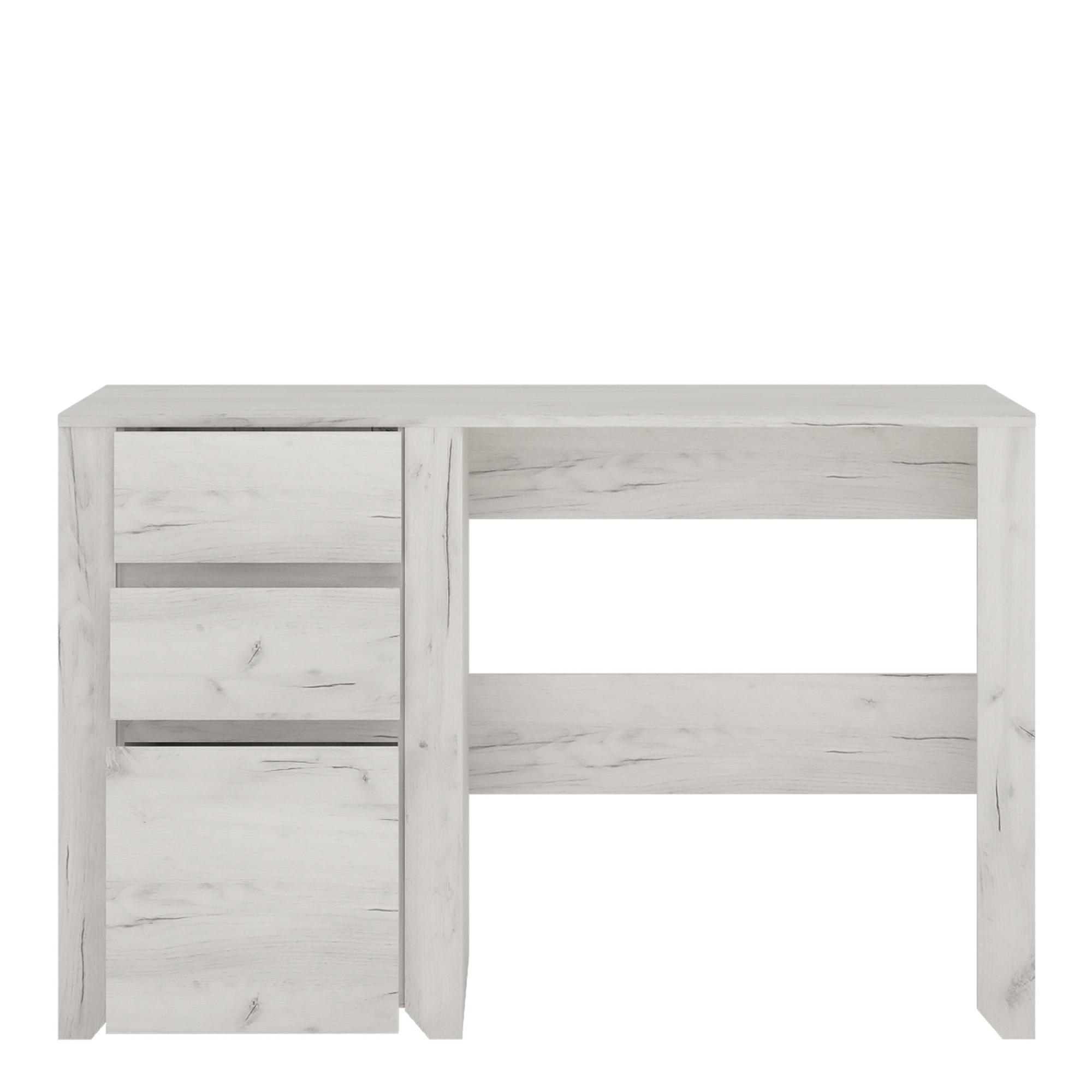 Angel Desk - 3 Drawer - White