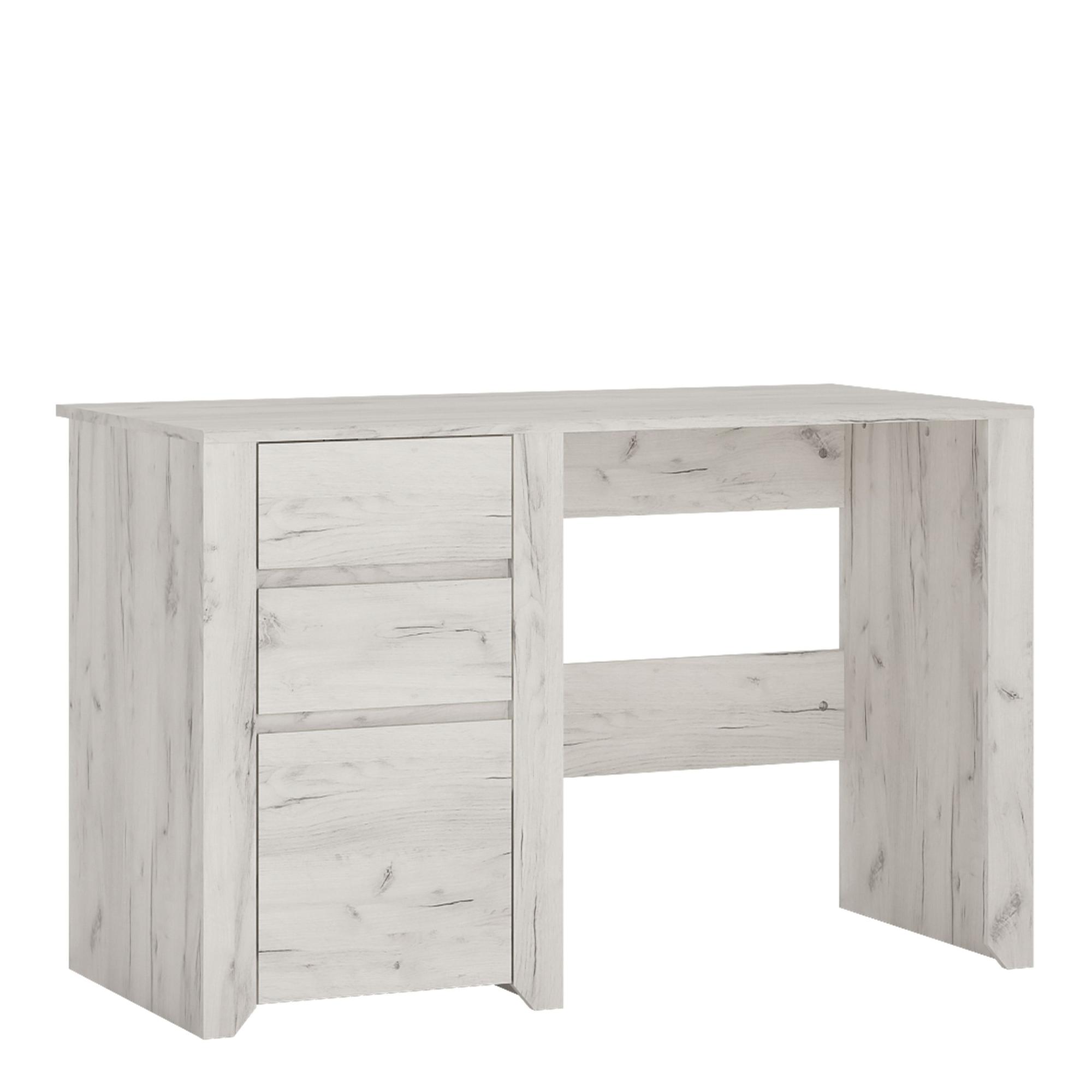 Angel Desk - 3 Drawer - White