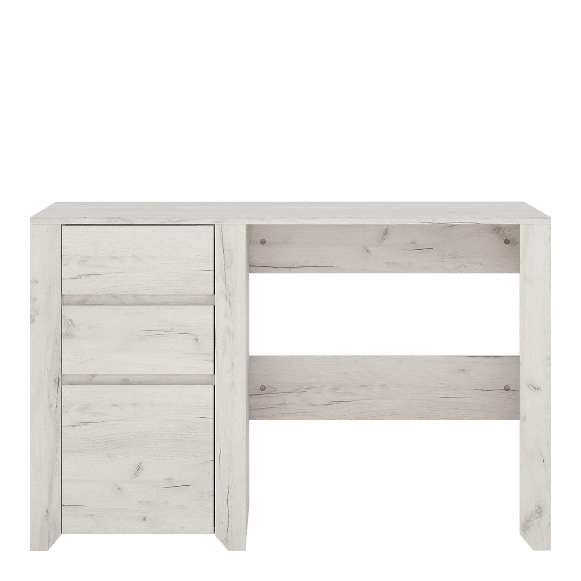 Angel Desk - 3 Drawer - White