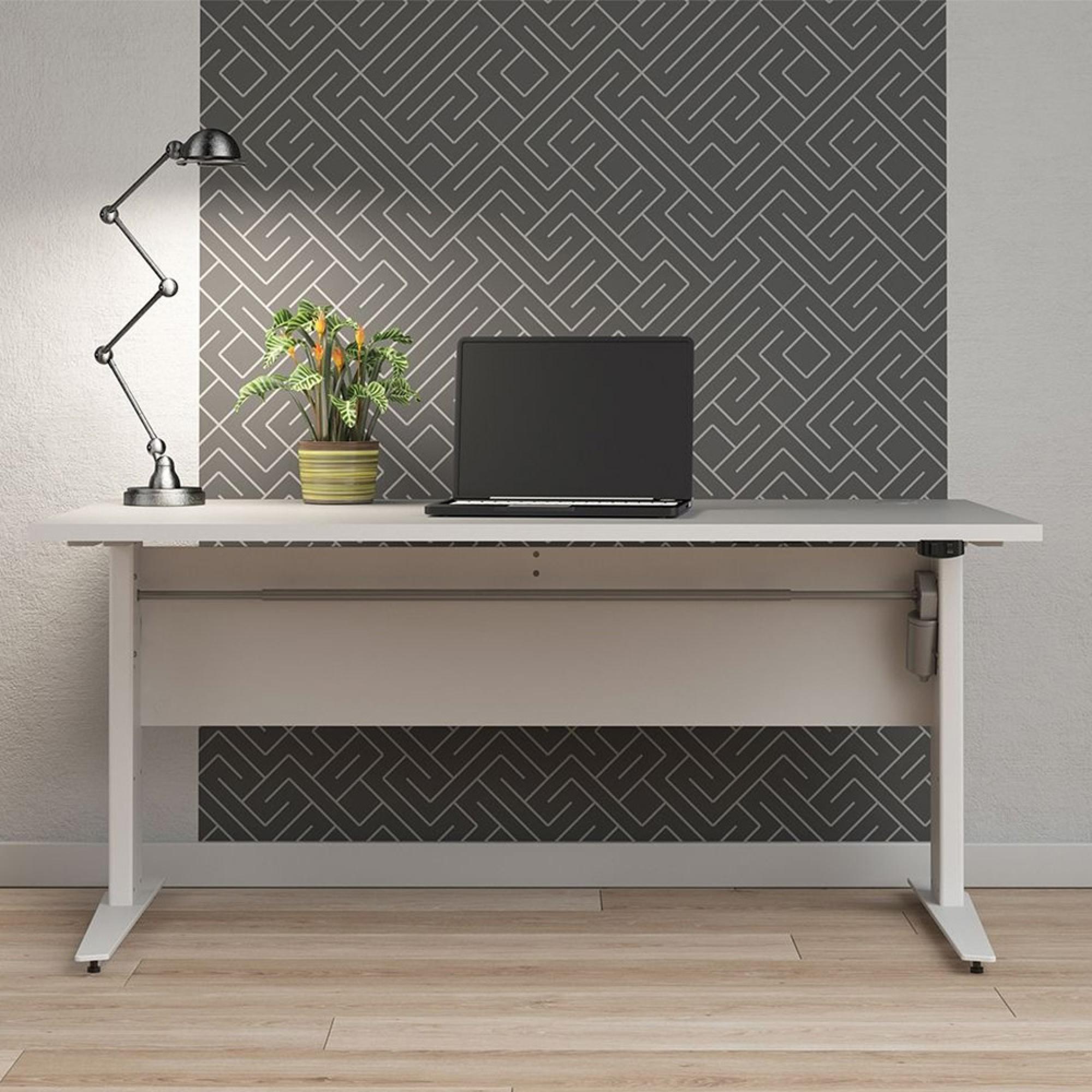 Prima Desk - Electric Control - White