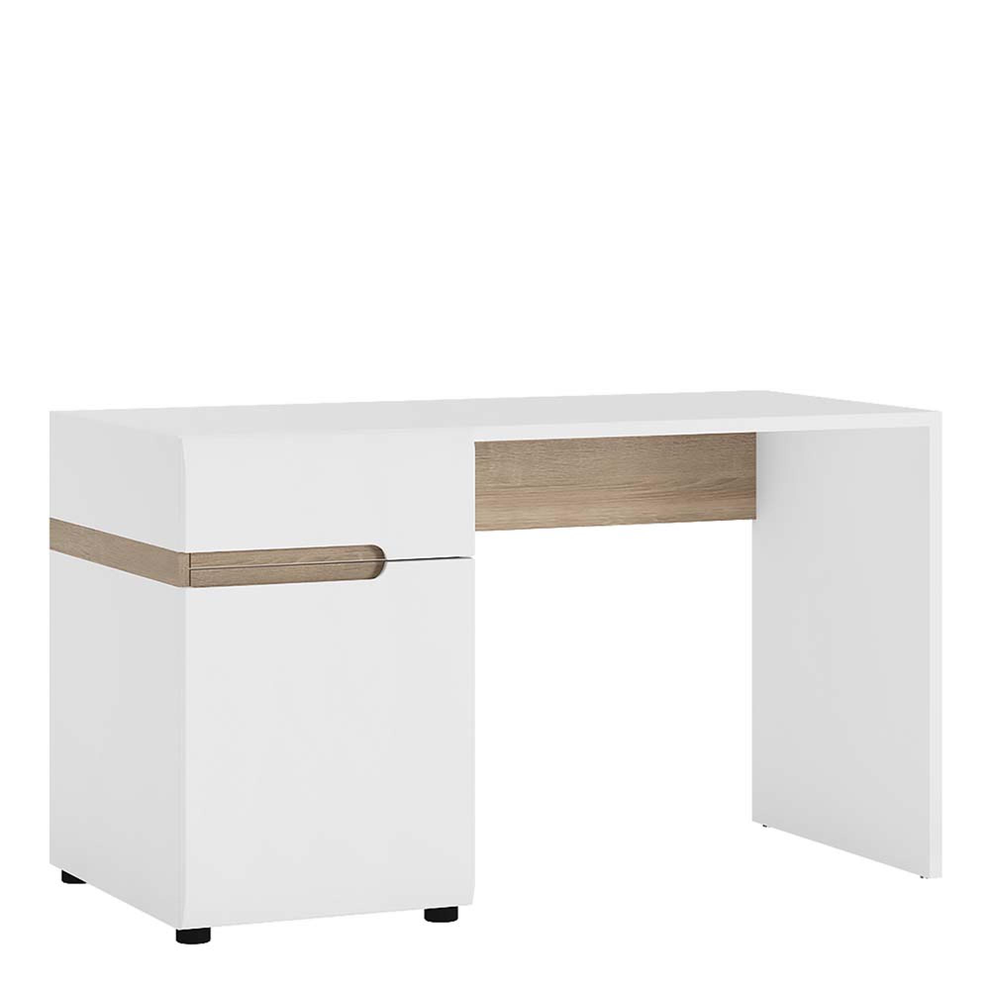 Chelsea Desk - 1 Door - 1 Drawer - White Gloss
