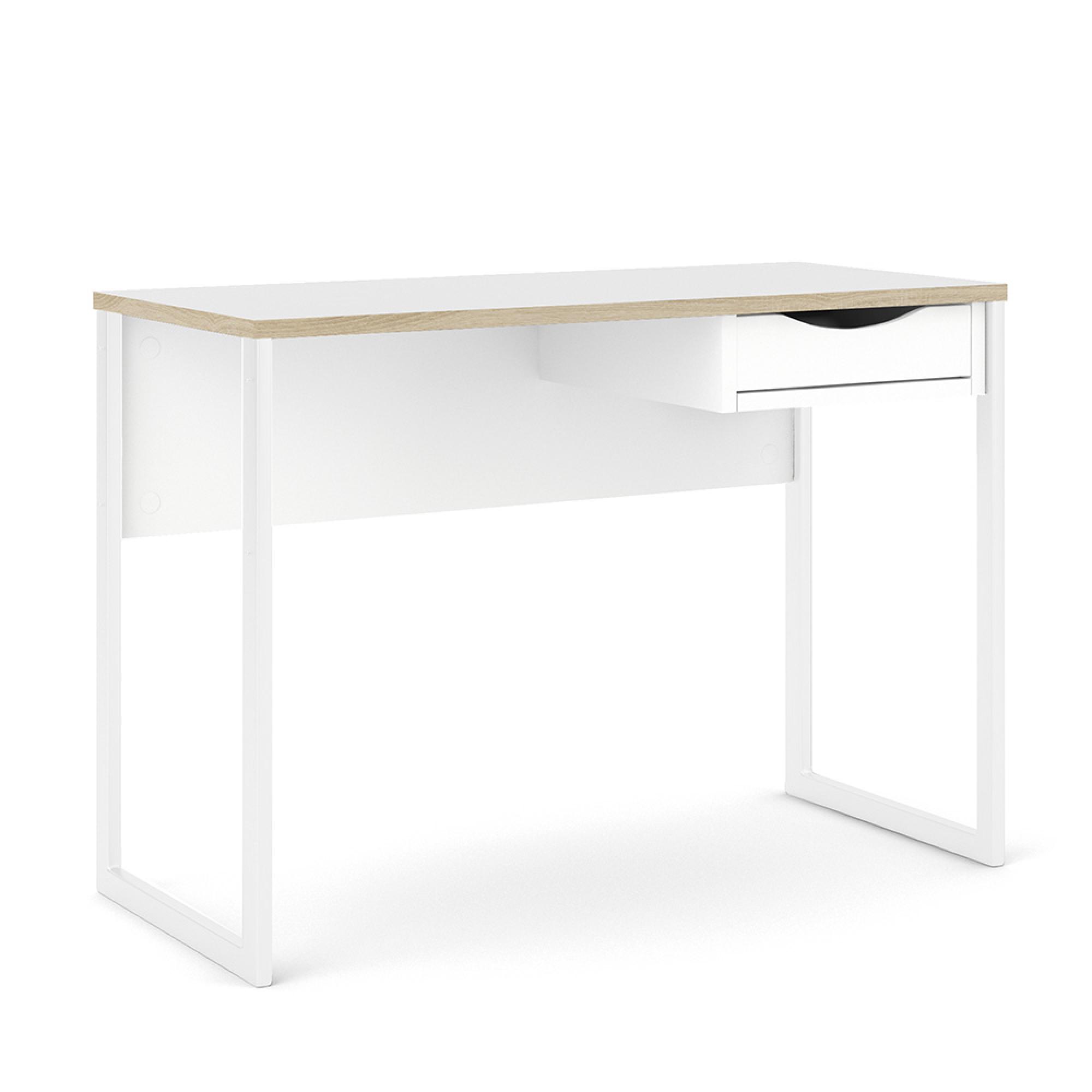 Function Plus Desk - 1 Drawer - White