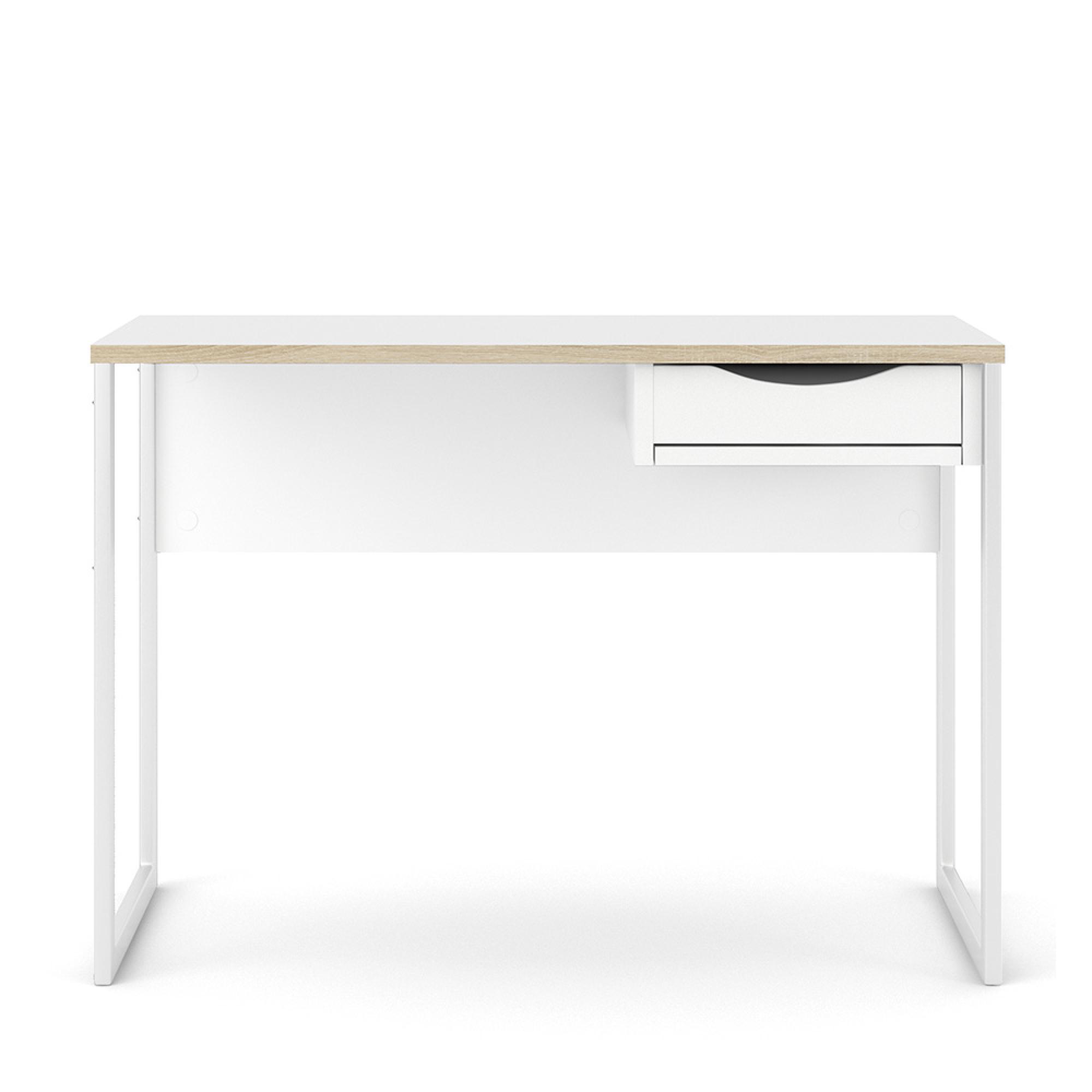Function Plus Desk - 1 Drawer - White