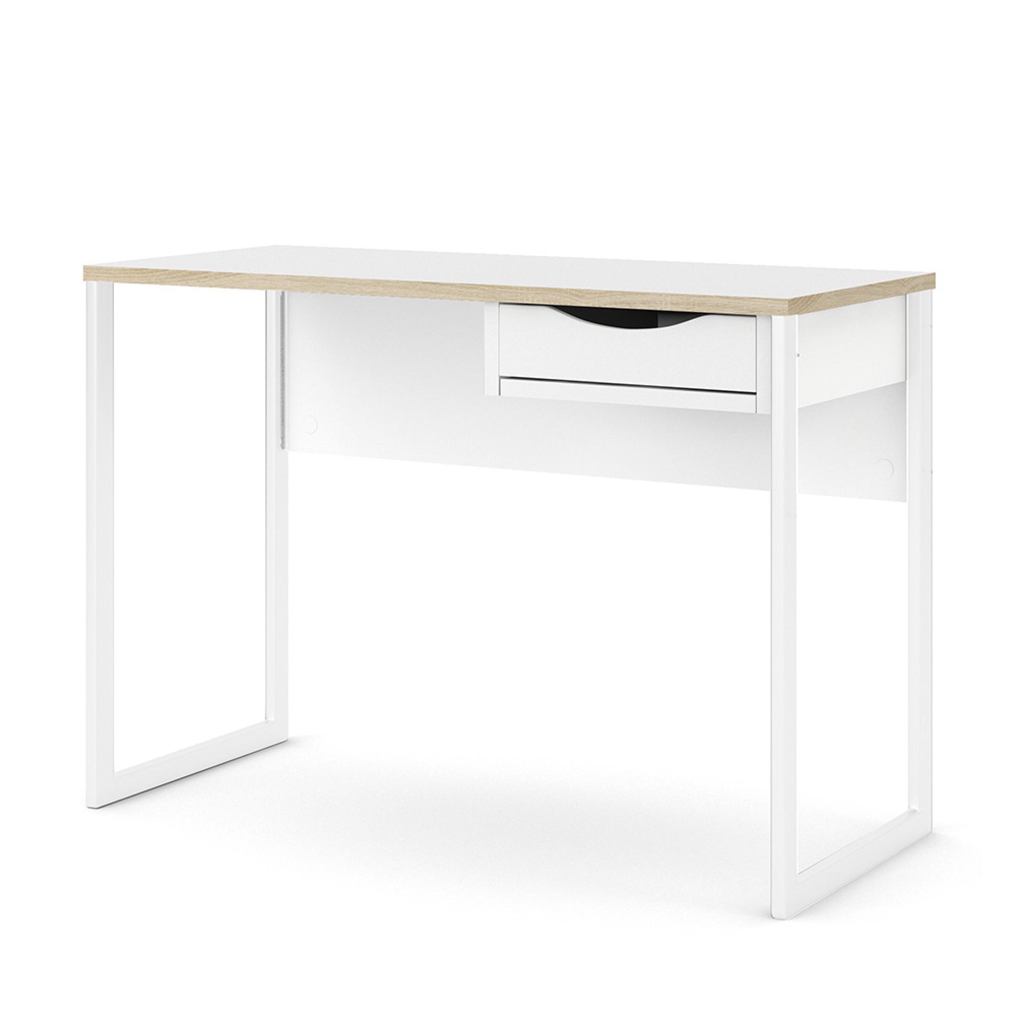 Function Plus Desk - 1 Drawer - White