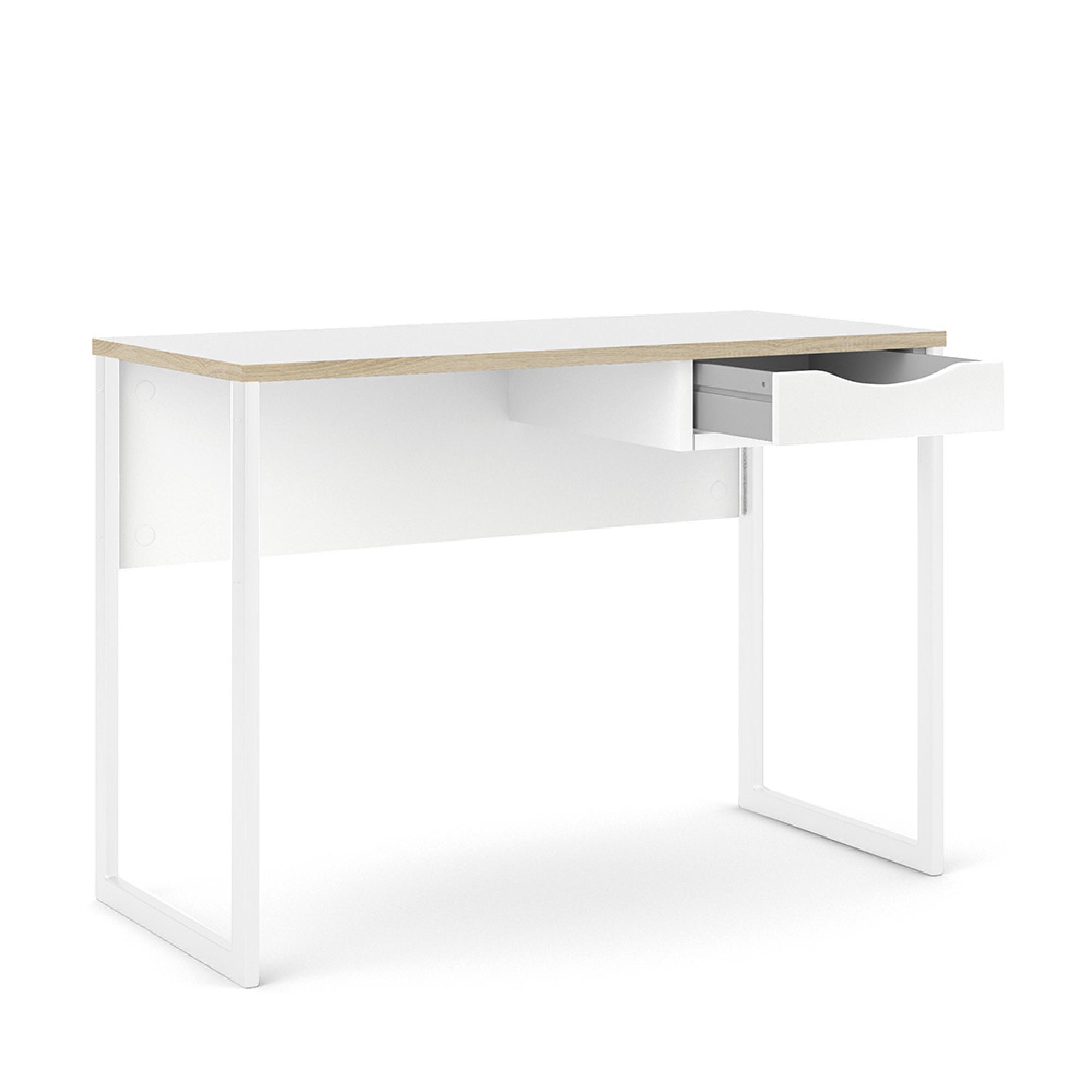 Function Plus Desk - 1 Drawer - White