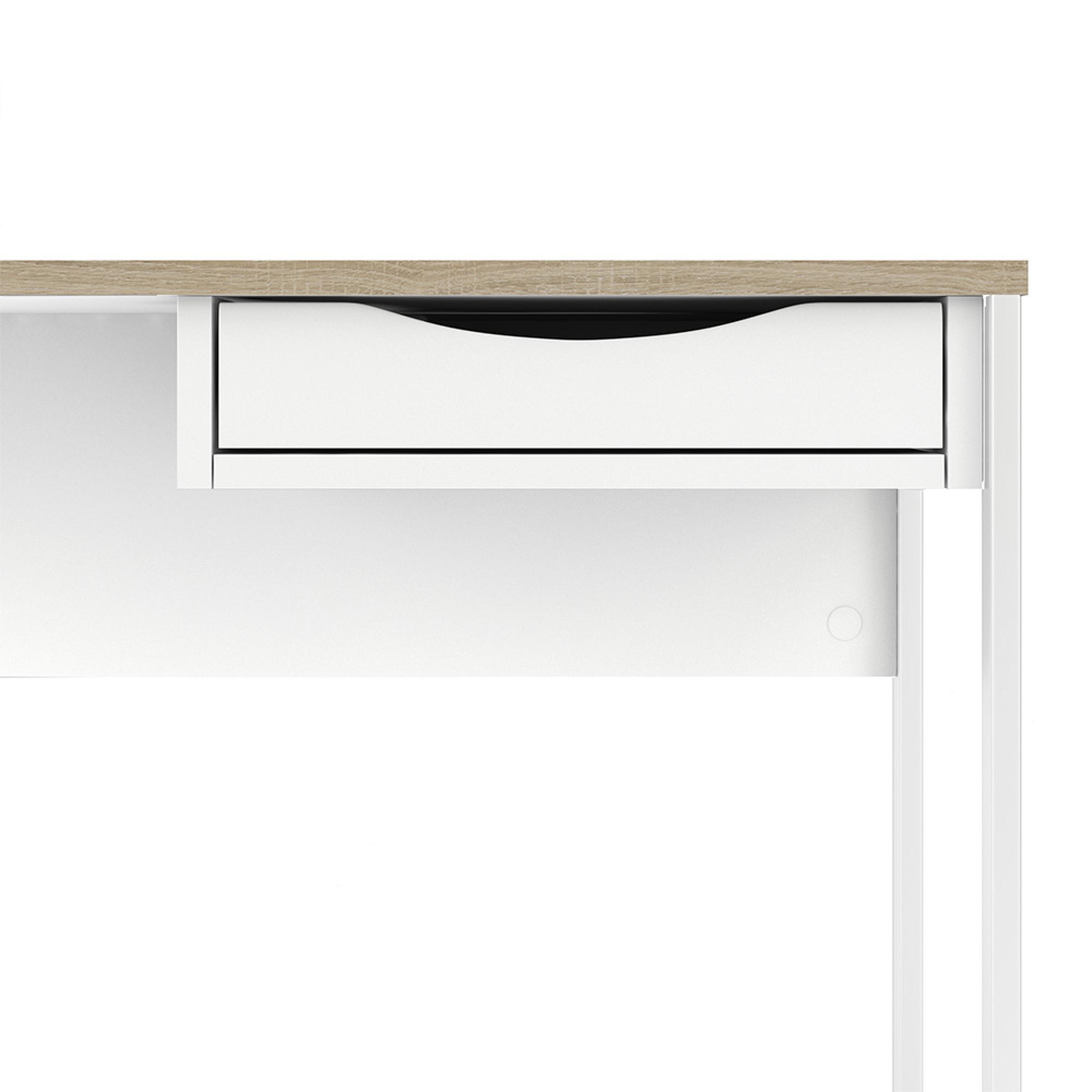 Function Plus Desk - 1 Drawer - White