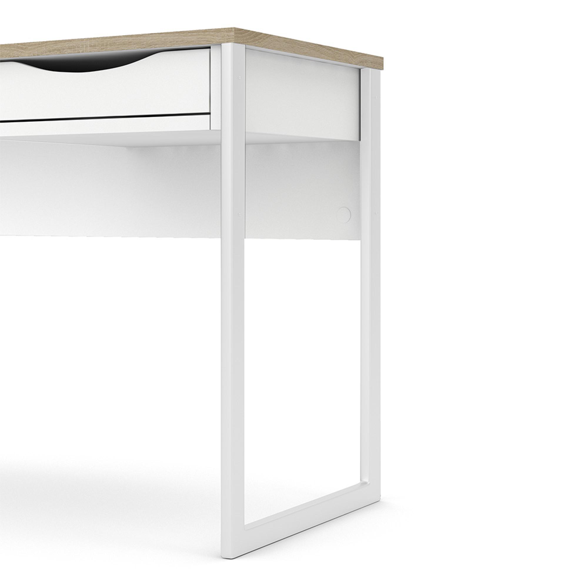 Function Plus Desk - 1 Drawer - White