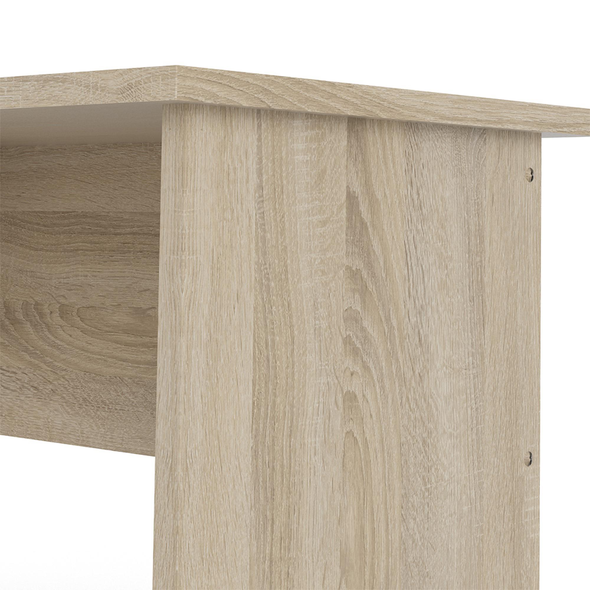 Function Plus Desk - 4 Drawer - Single - Oak
