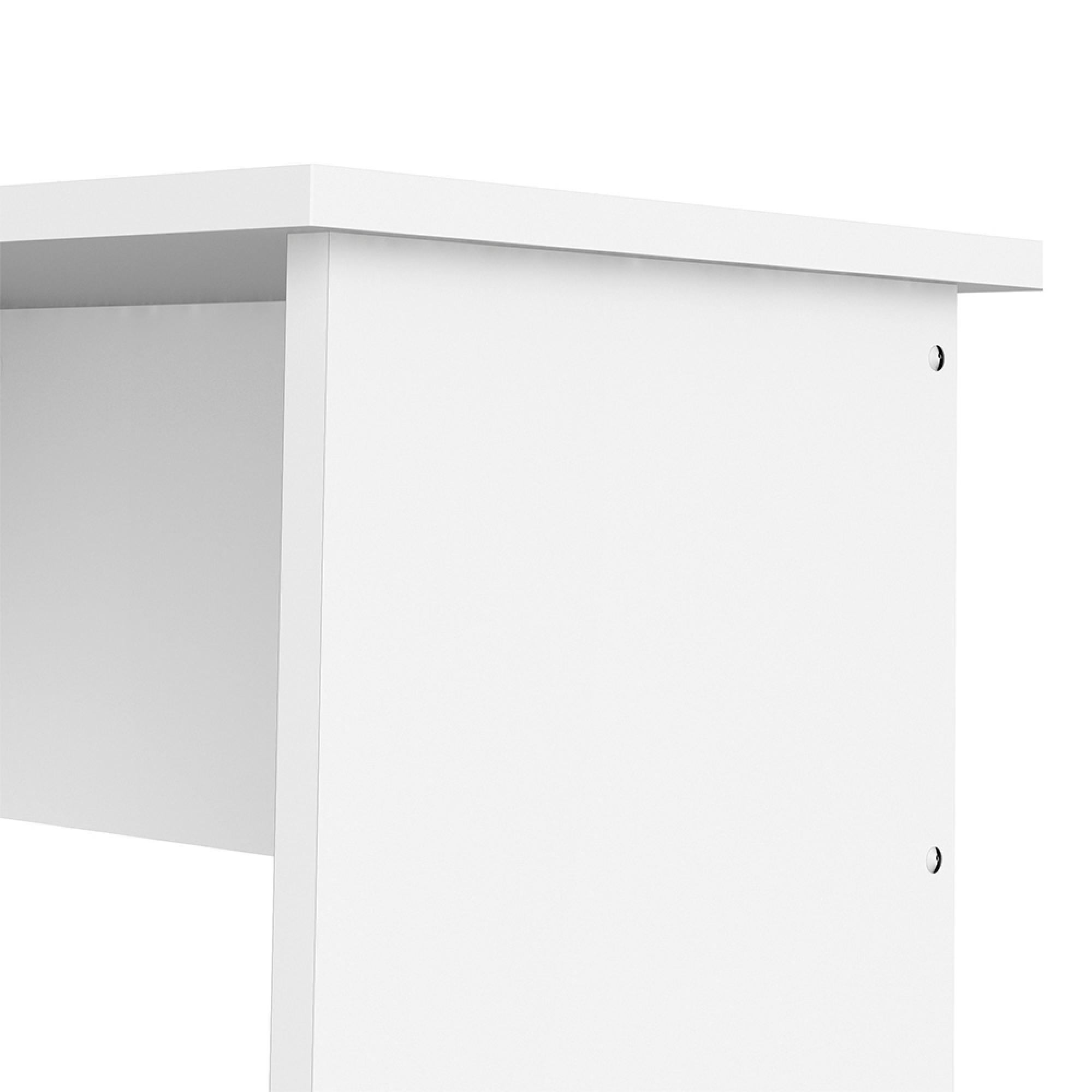 Function Plus Desk - 4 Drawer - Single - White