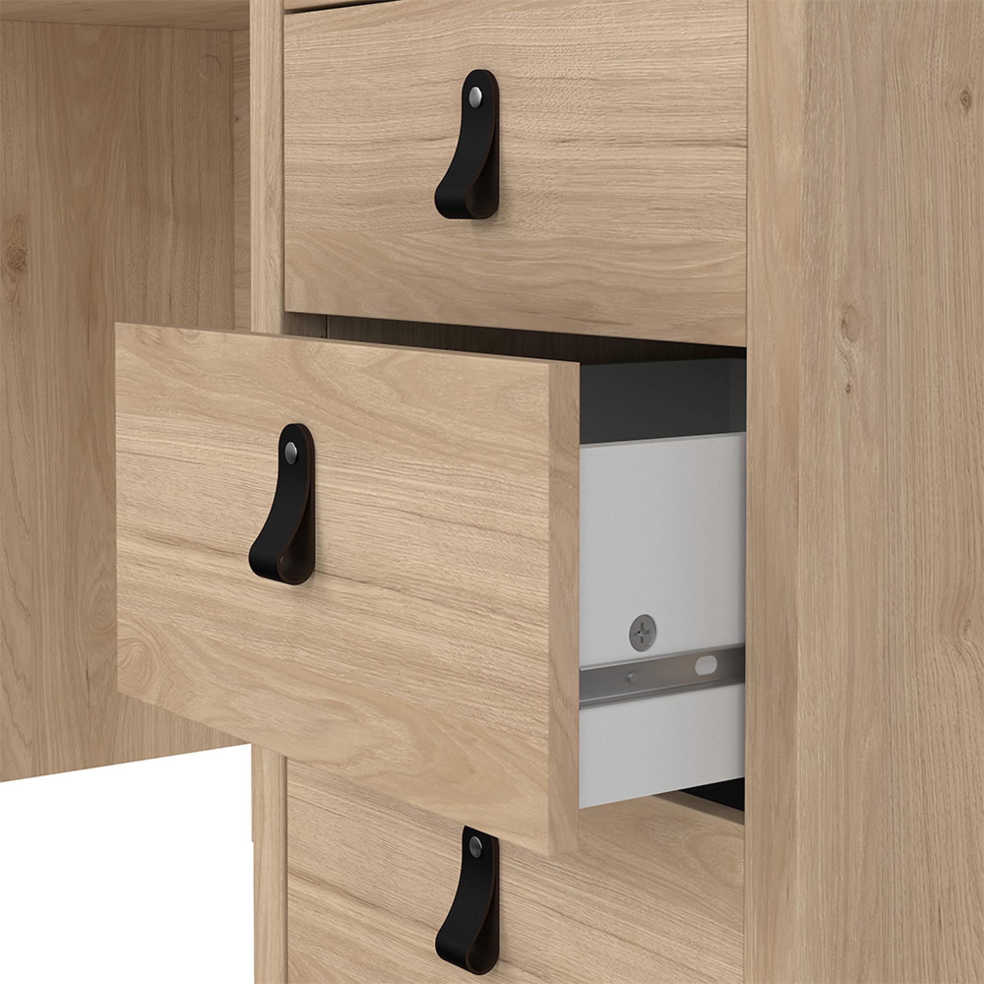 Barcelona Desk - 3 Drawer - Jackson Hickory Oak