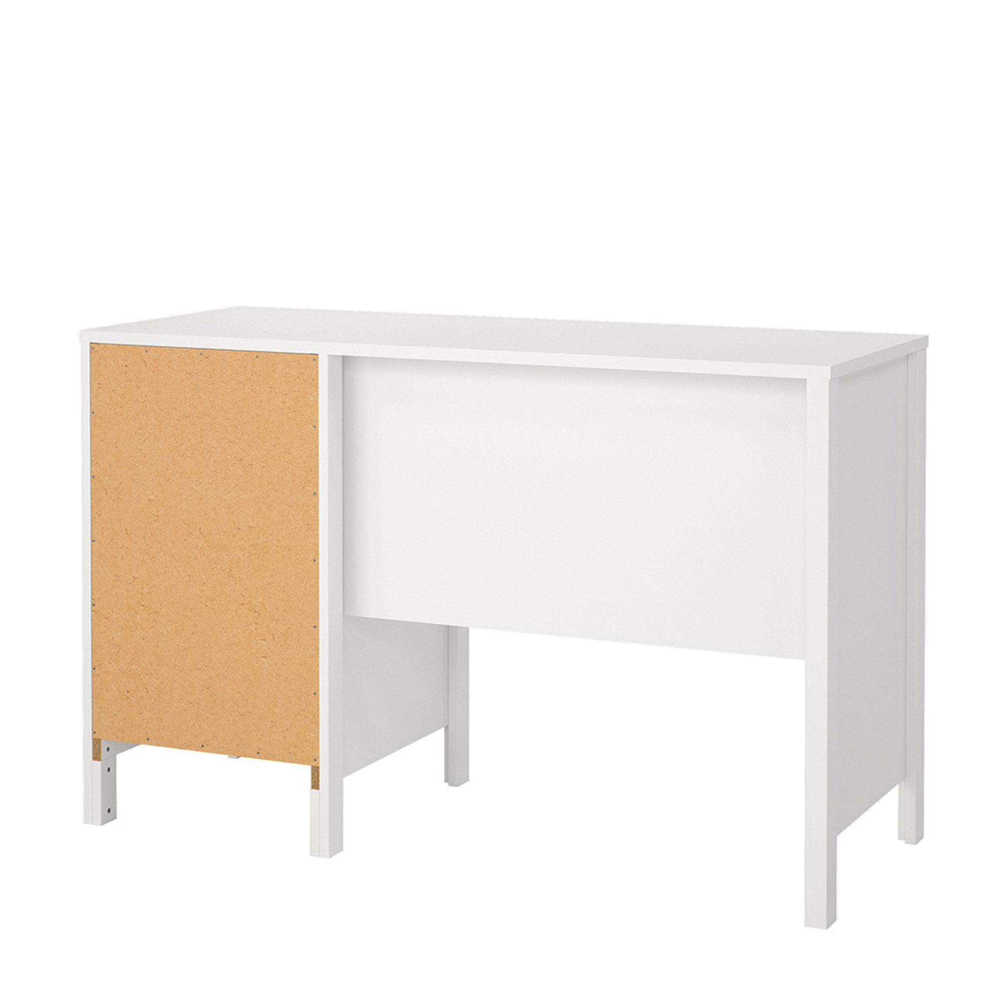 Barcelona Desk - 3 Drawer - White