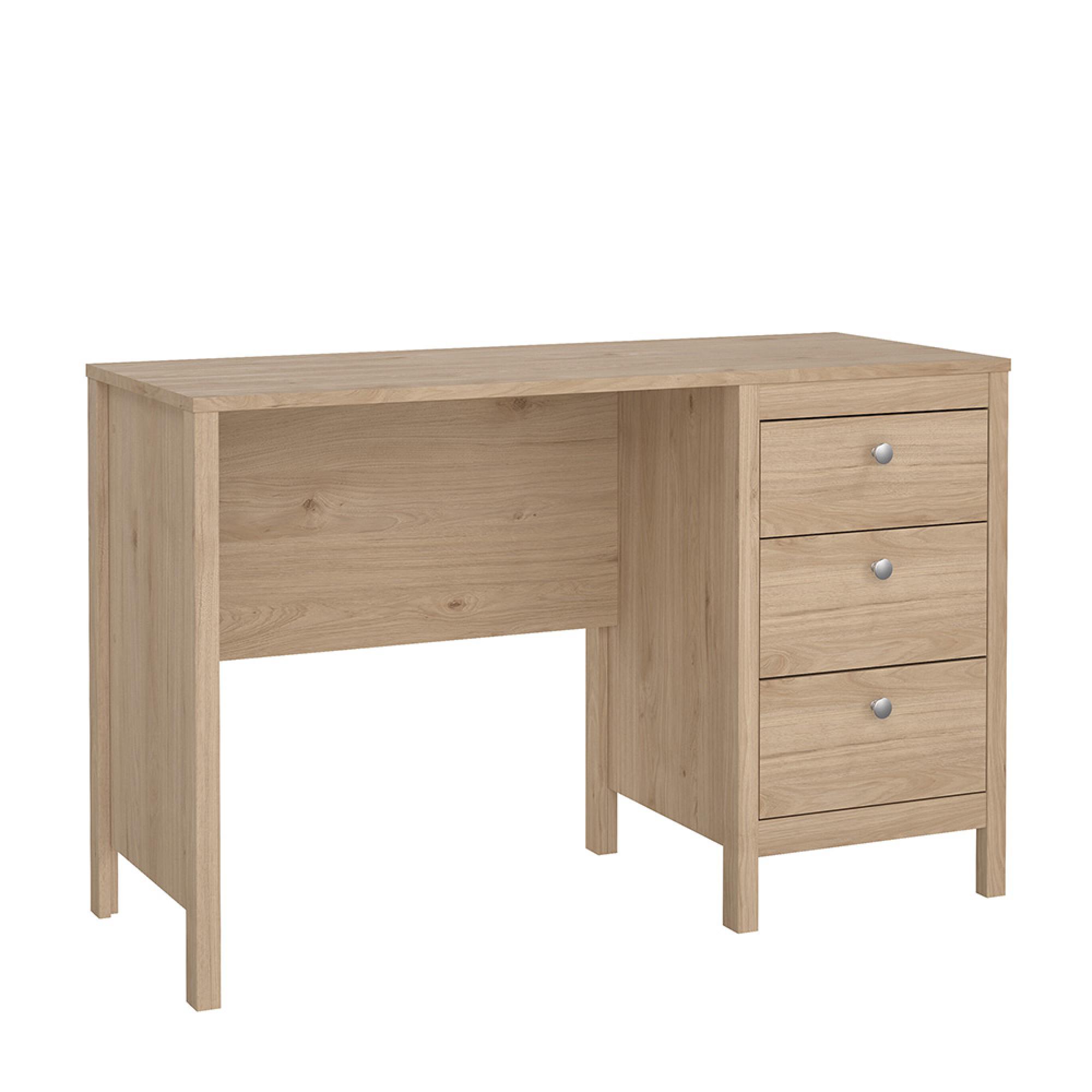 Madrid Desk - 3 Drawer - Jackson Hickory Oak