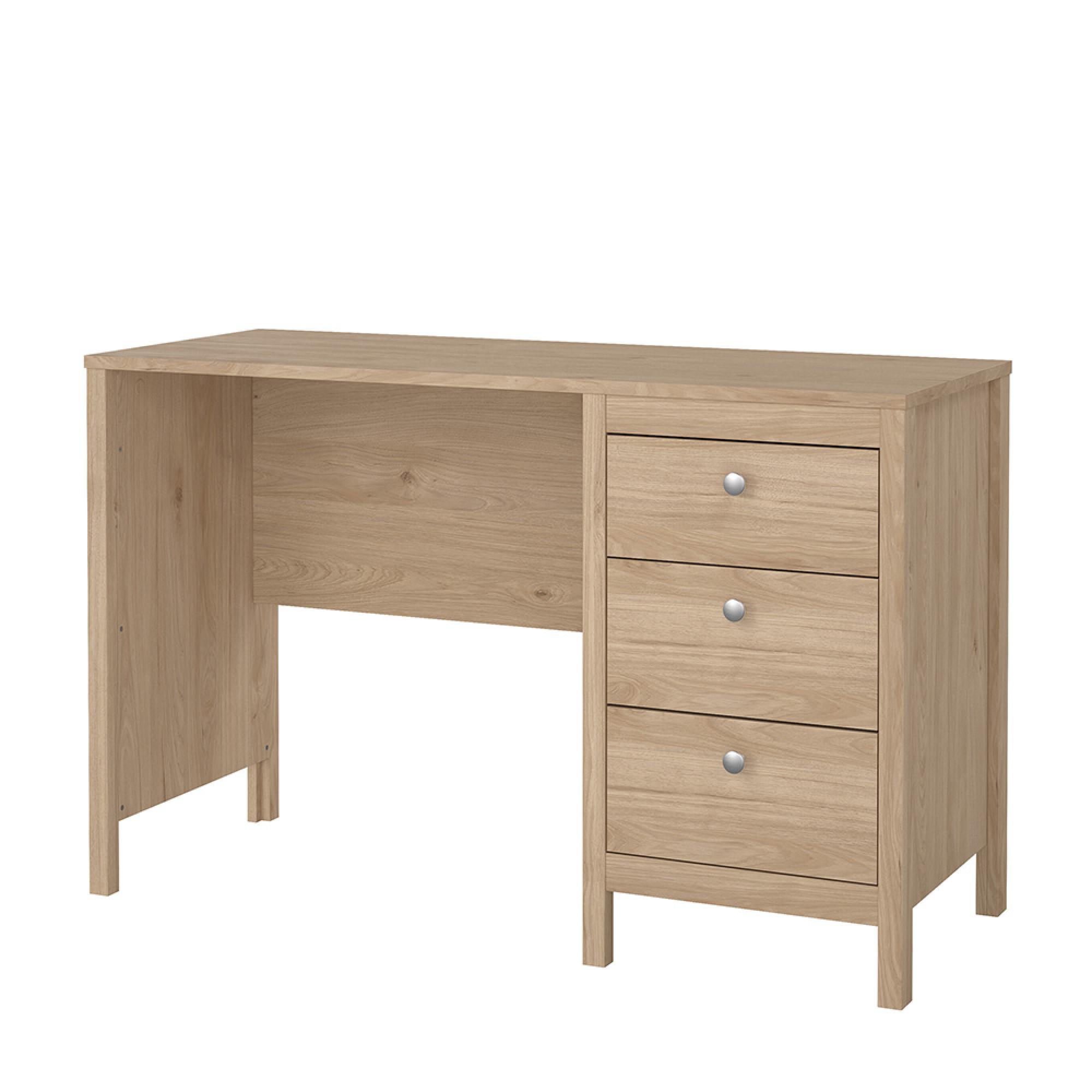 Madrid Desk - 3 Drawer - Jackson Hickory Oak