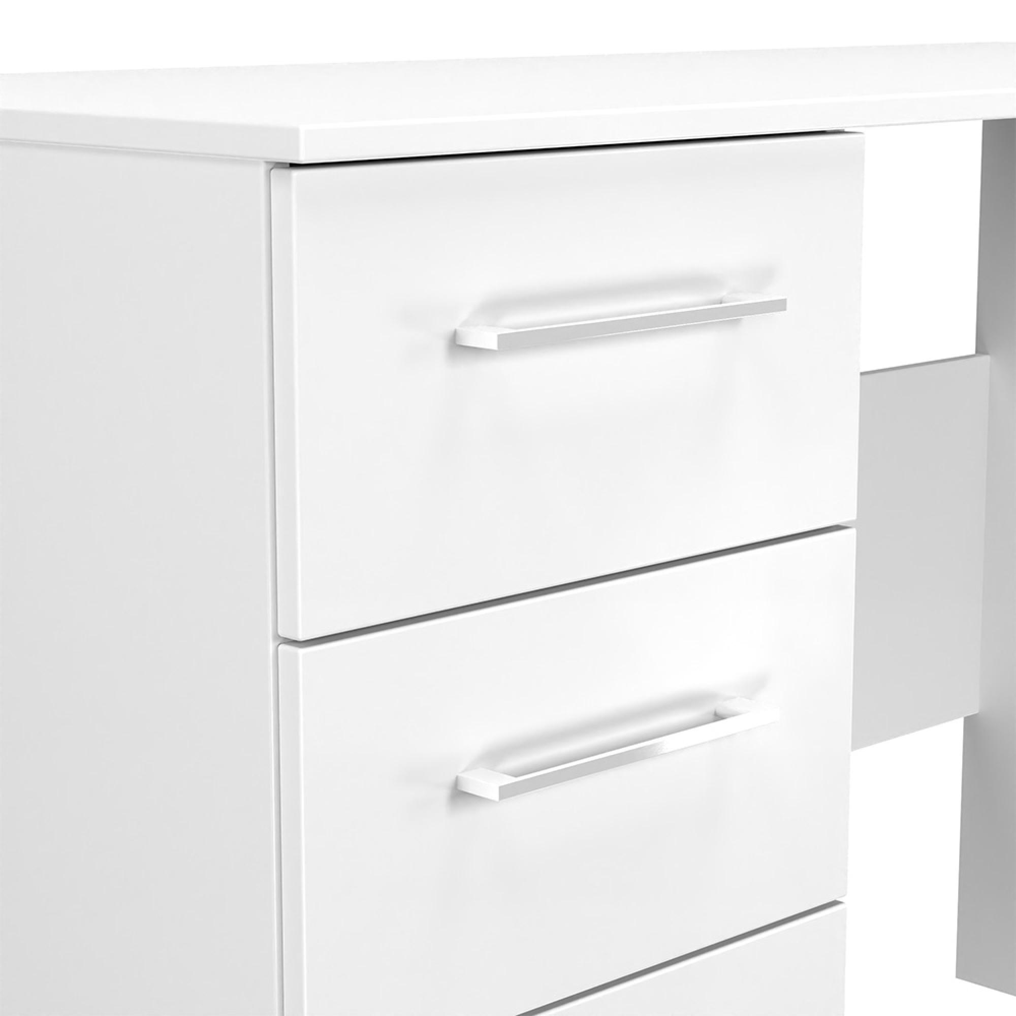 Worcester Desk - 3 Drawer - White