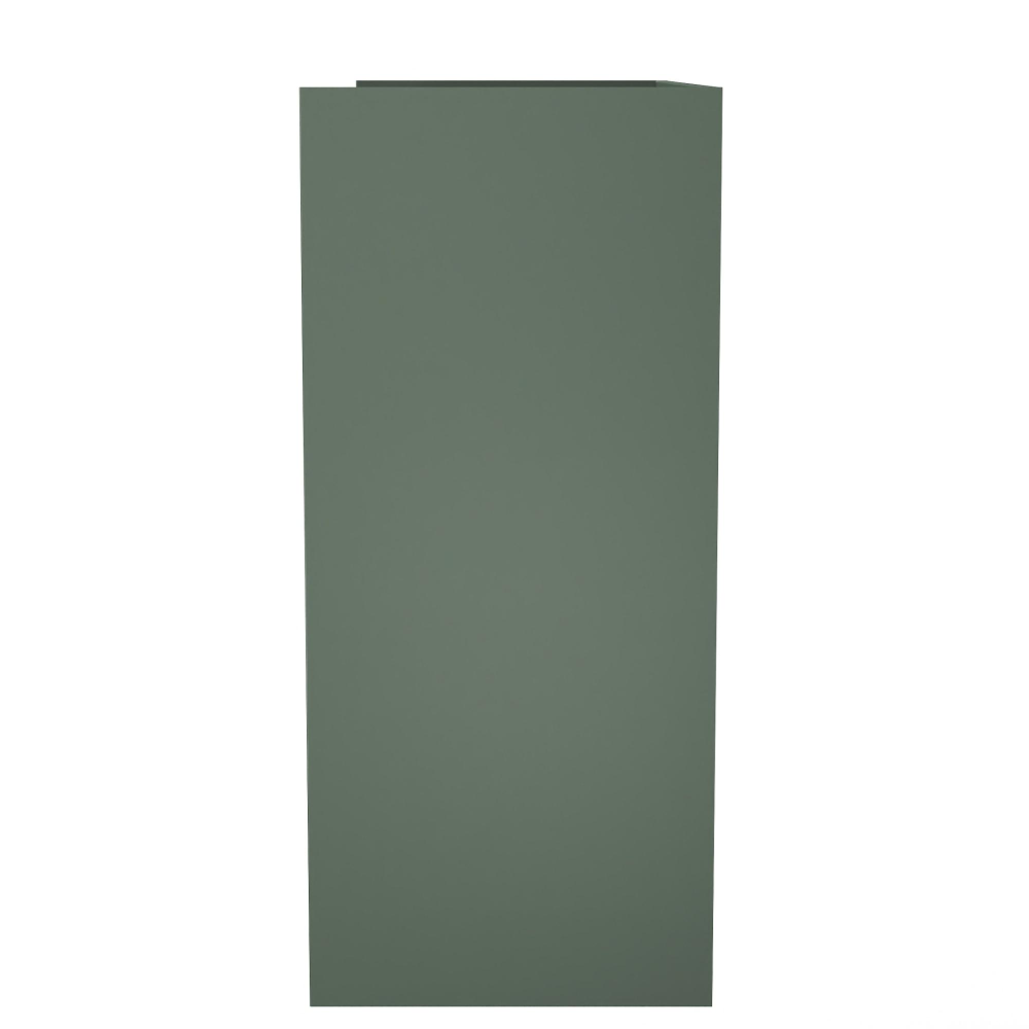 Osaka Desk - 4 Drawer - Reed Green Fluted