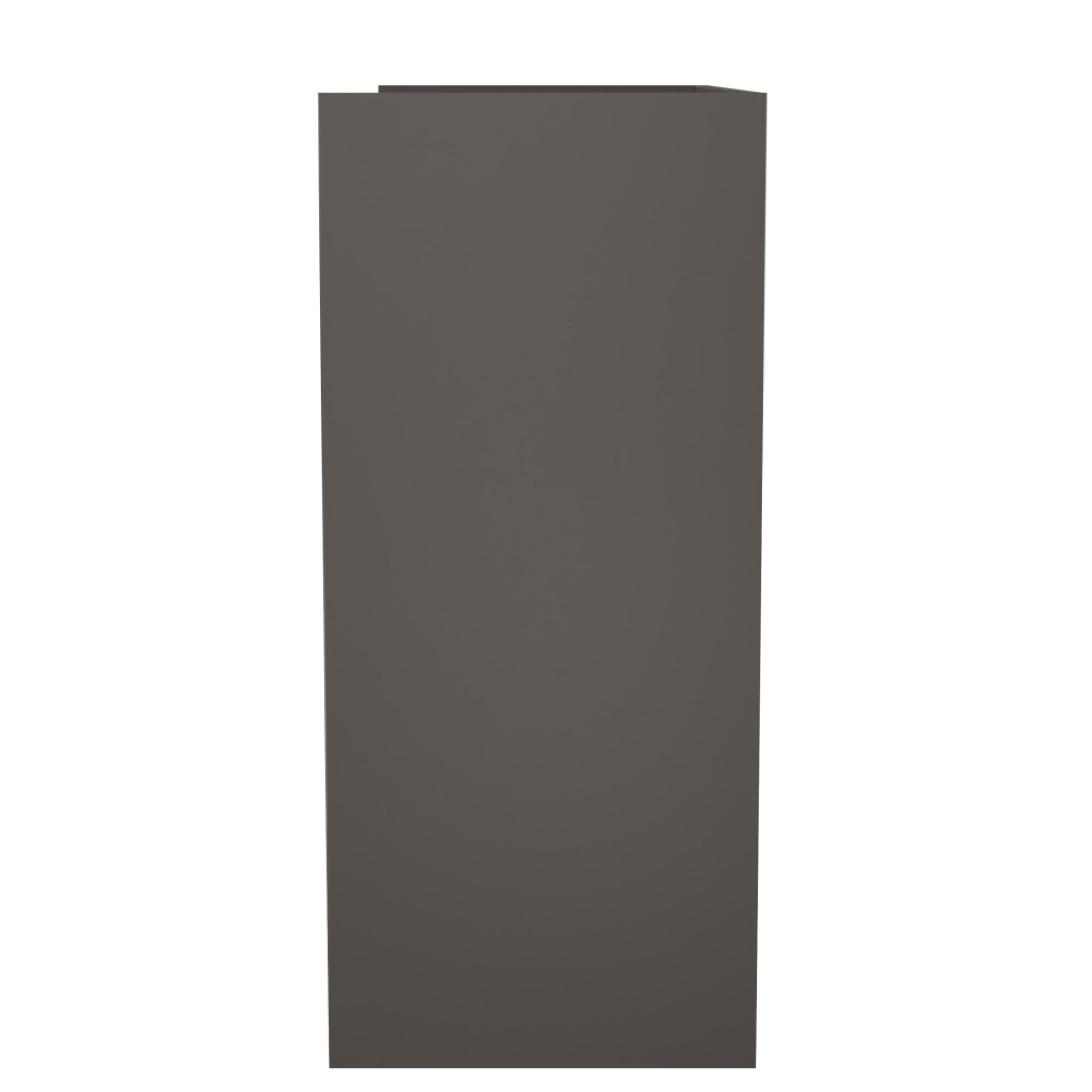 Osaka Desk - 4 Drawer - Graphite Fluted