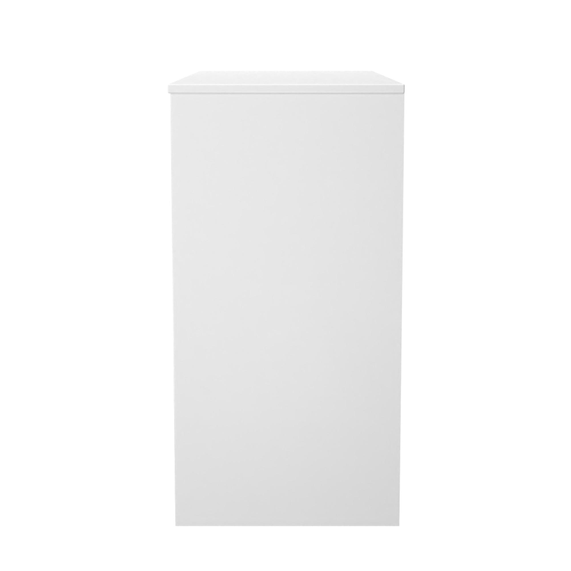 Harlequin Desk - 4 Drawer - Duck and White Matt
