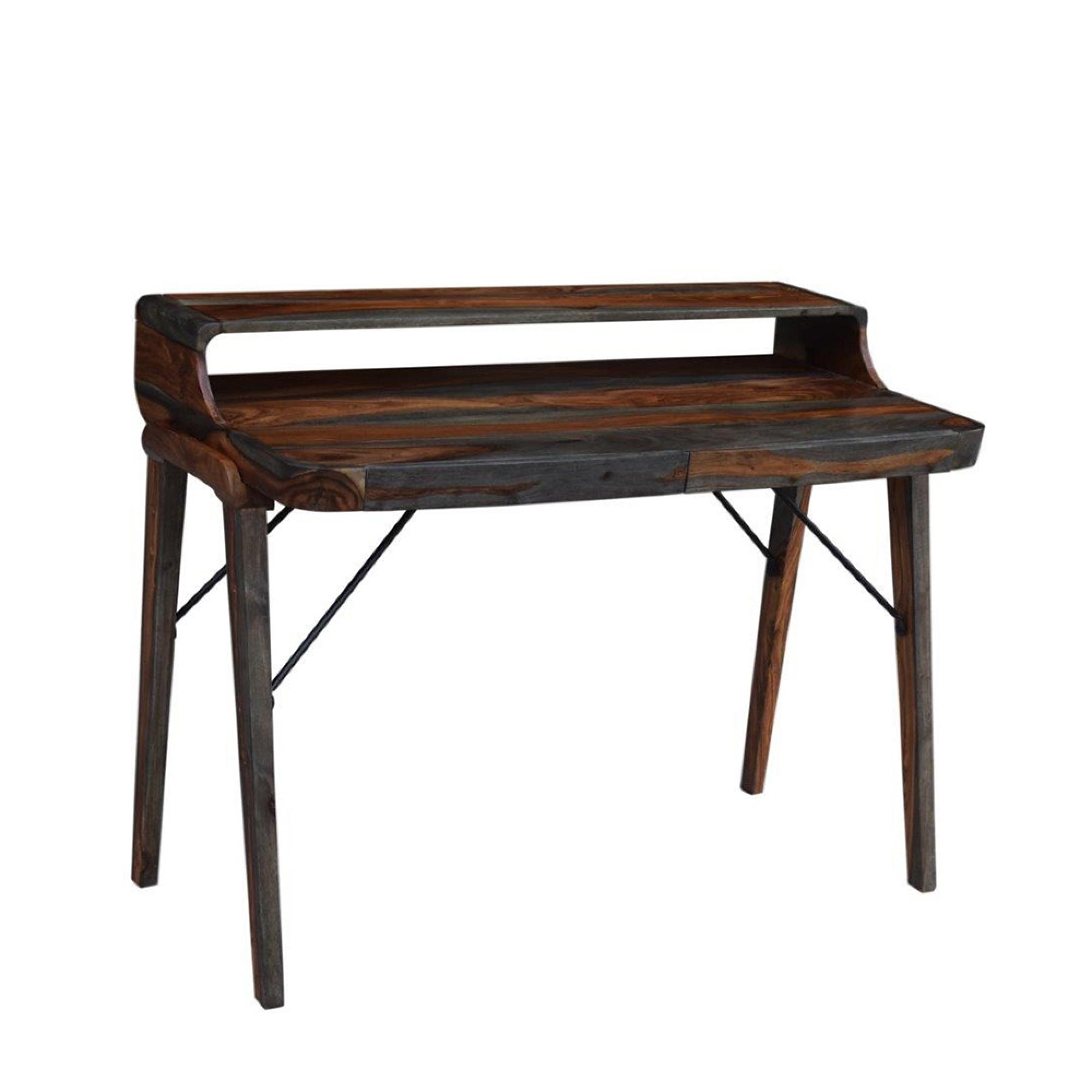 Goa Writing Desk - Dark Sheesham Wood
