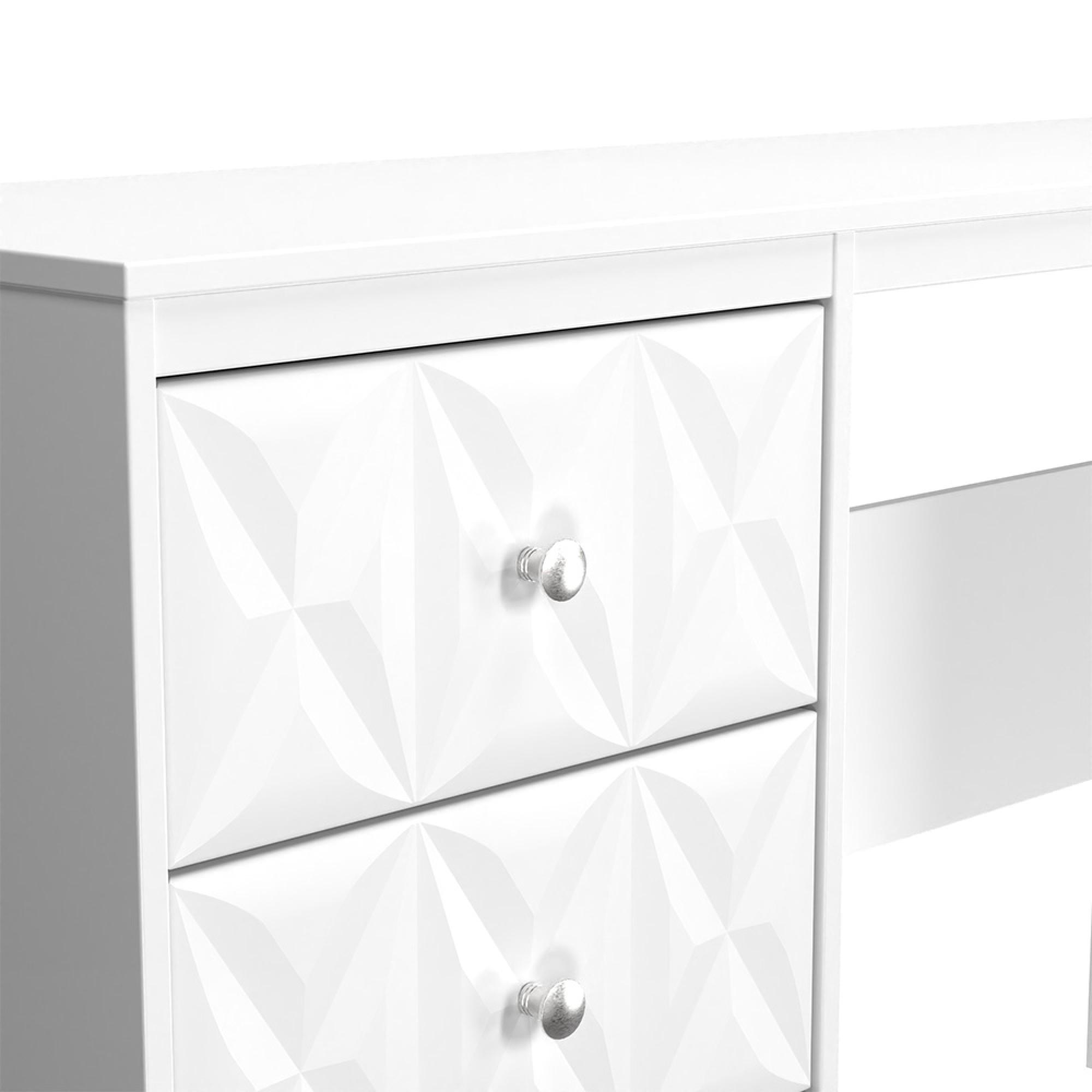 San Jose Desk - 3 Drawer - White