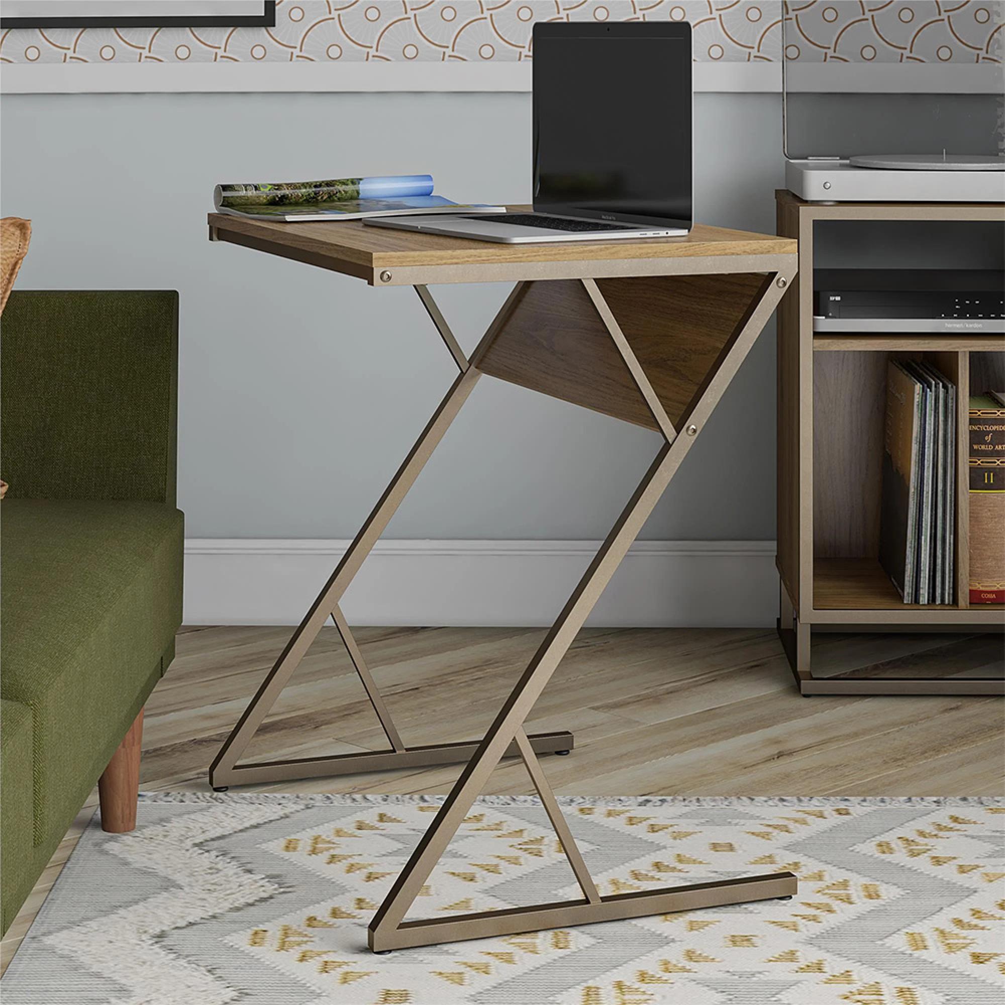 Novogratz Regal Accent Table - Walnut - 3076905COMNUK