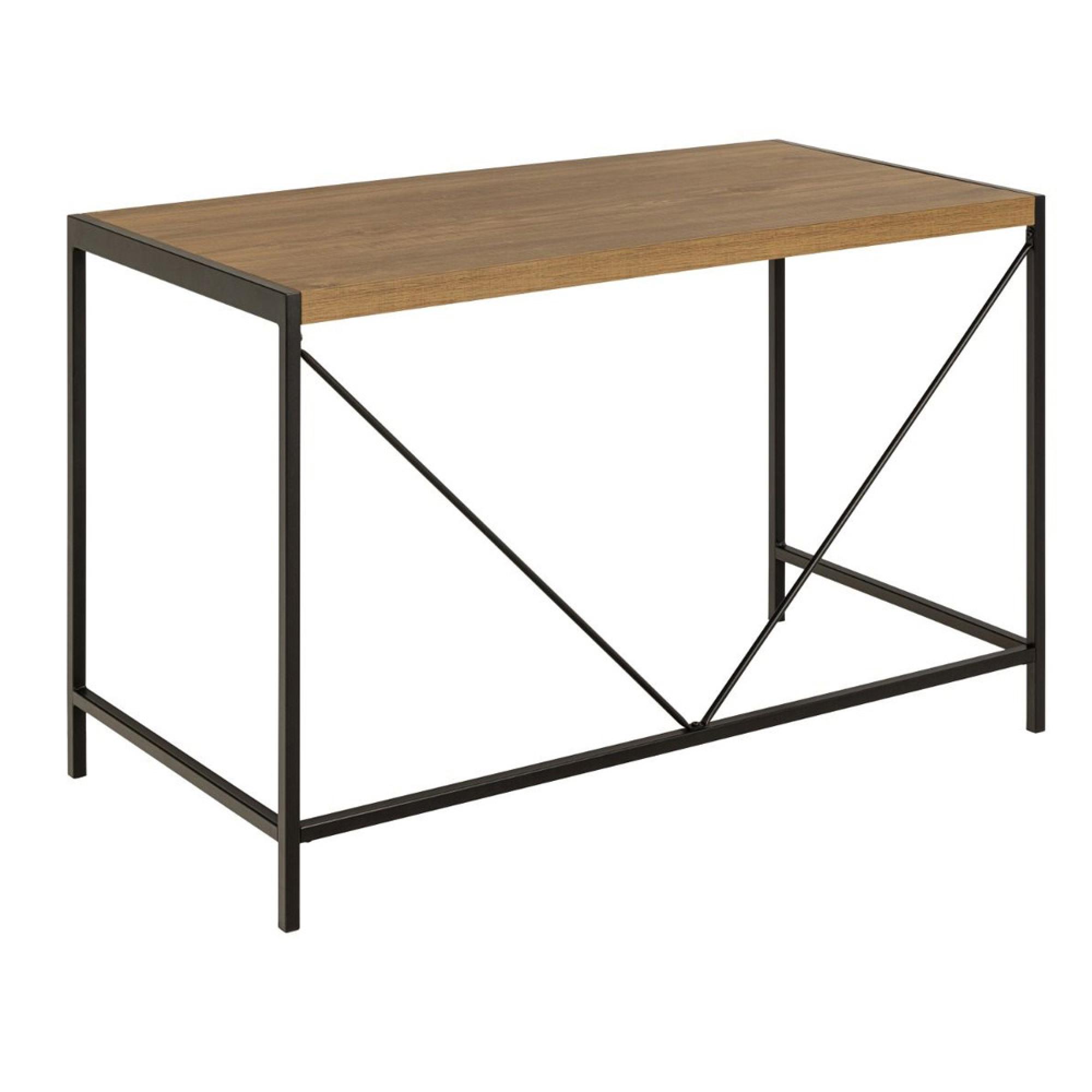 Bahamas Office Desk - Black and Oak