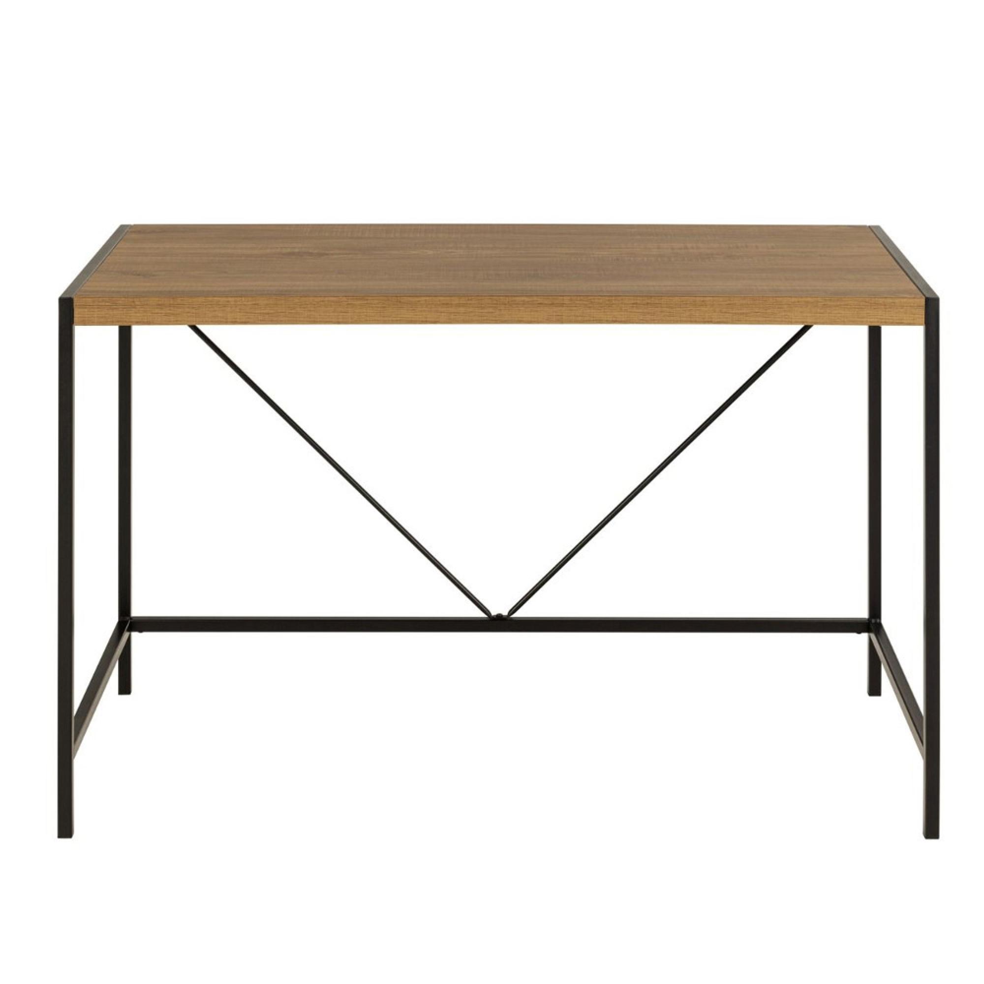 Bahamas Office Desk - Black and Oak