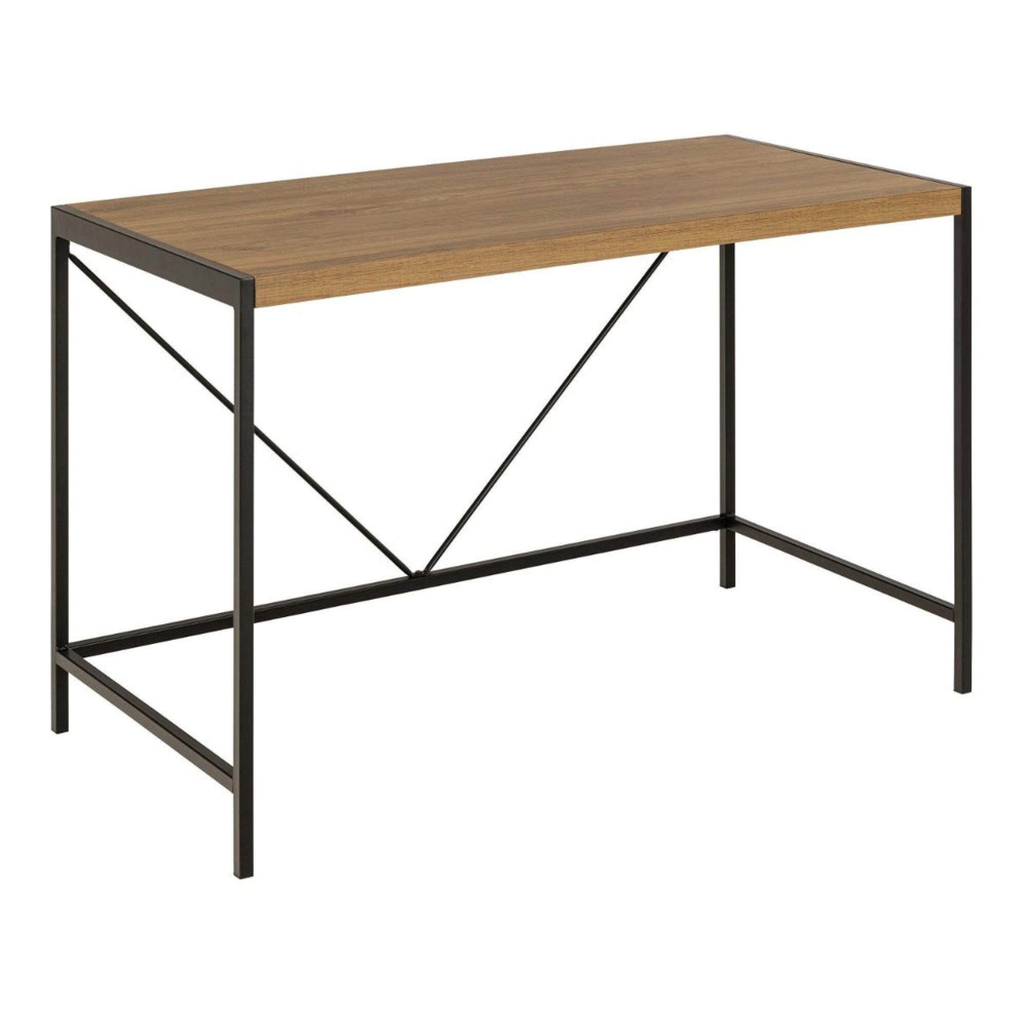 Bahamas Office Desk - Black and Oak