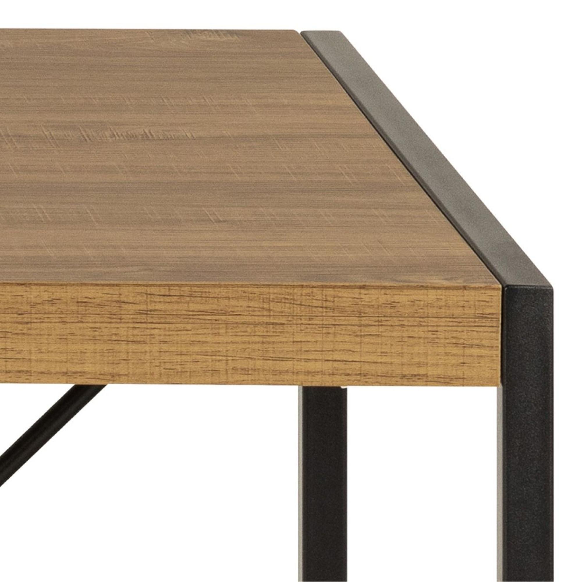 Bahamas Office Desk - Black and Oak