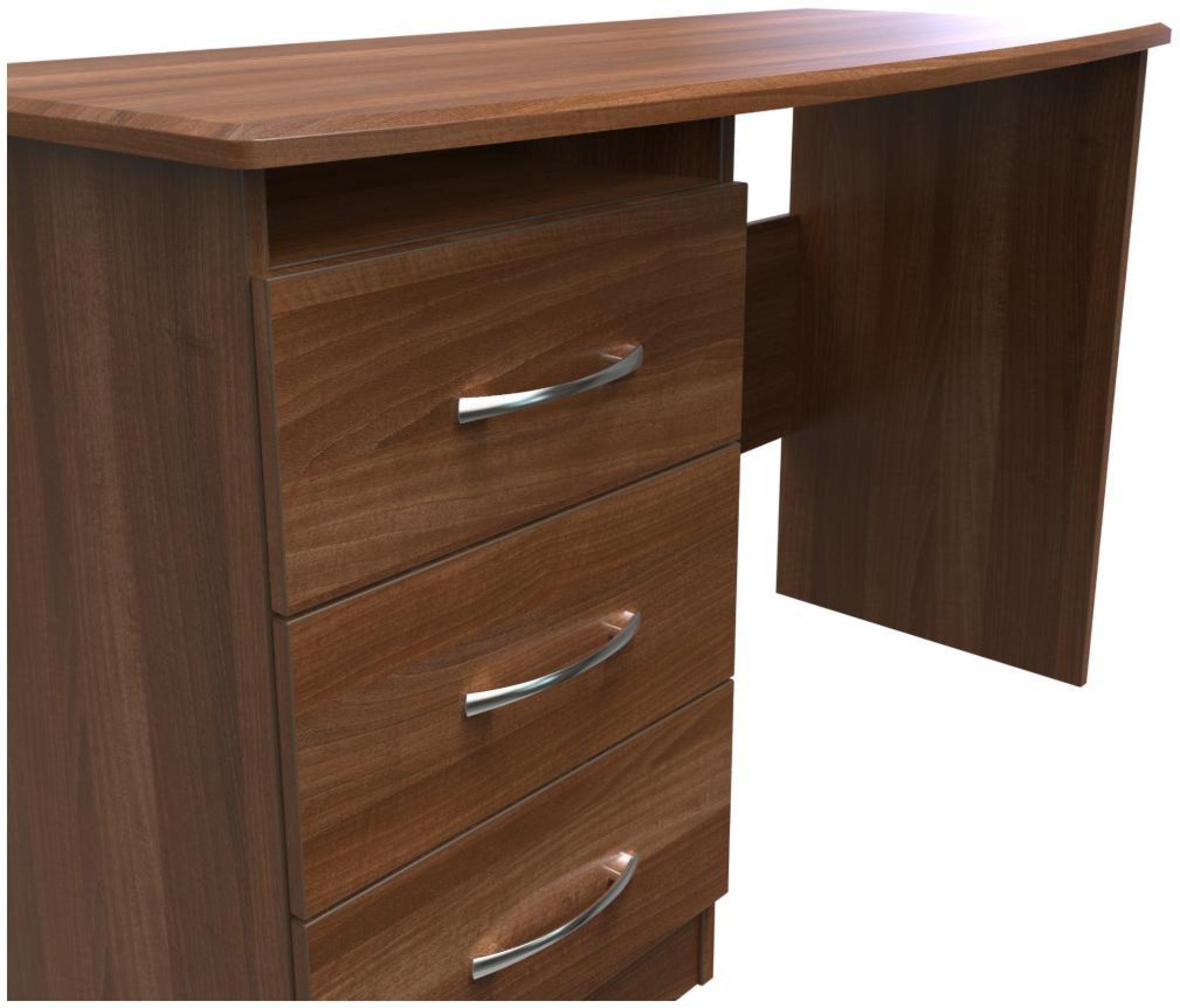 Eve Desk - 3 Drawer - Walnut