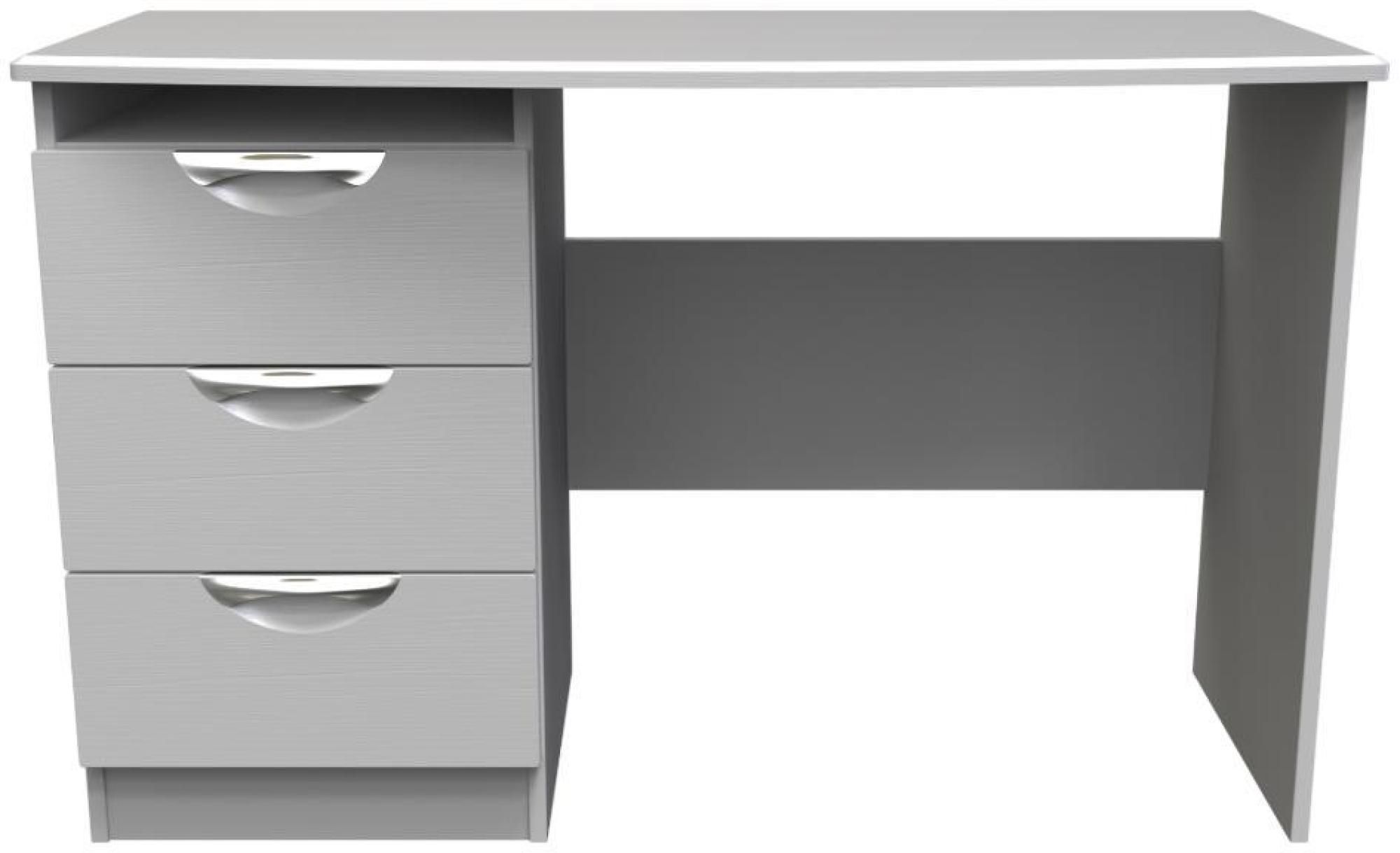 Flora Grey Ash 3 Drawer Desk