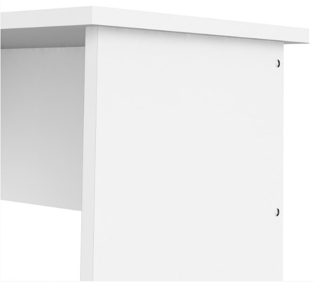 Function Plus Desk - 4 Drawer - Single - White