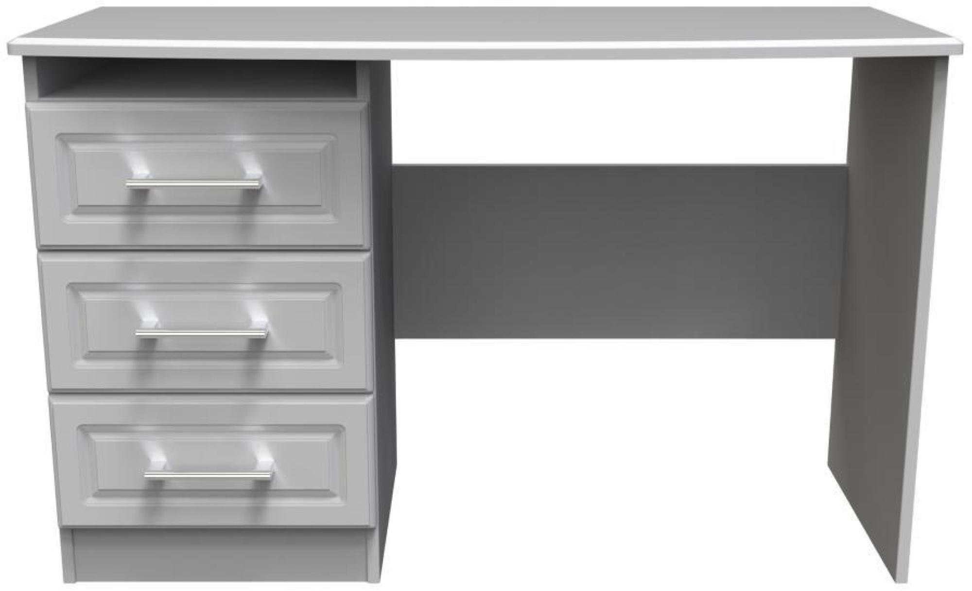 Gina Grey 3 Drawer Desk