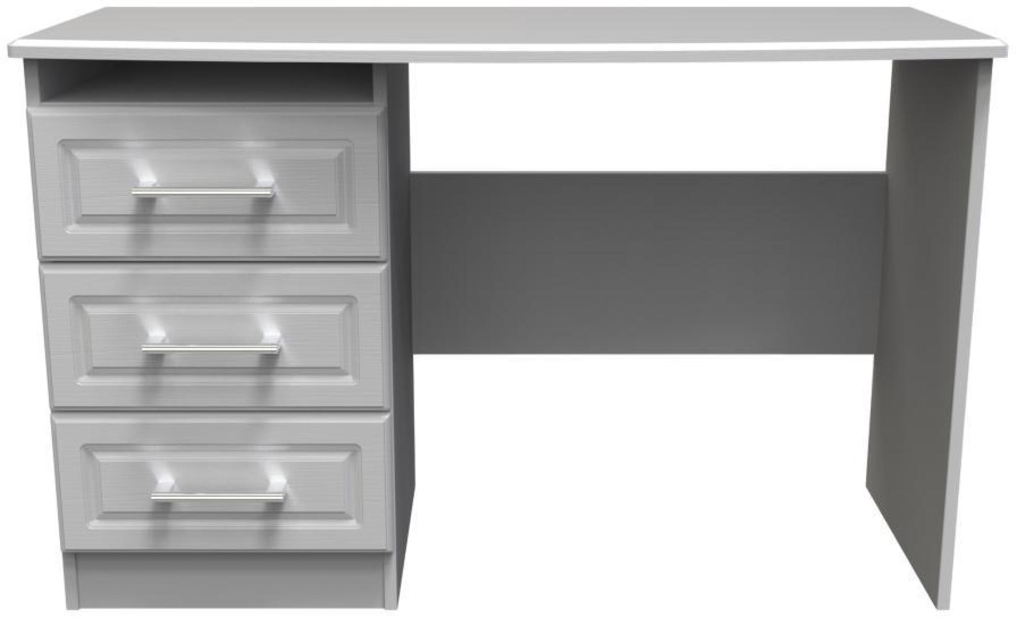 Gina Grey Ash 3 Drawer Desk
