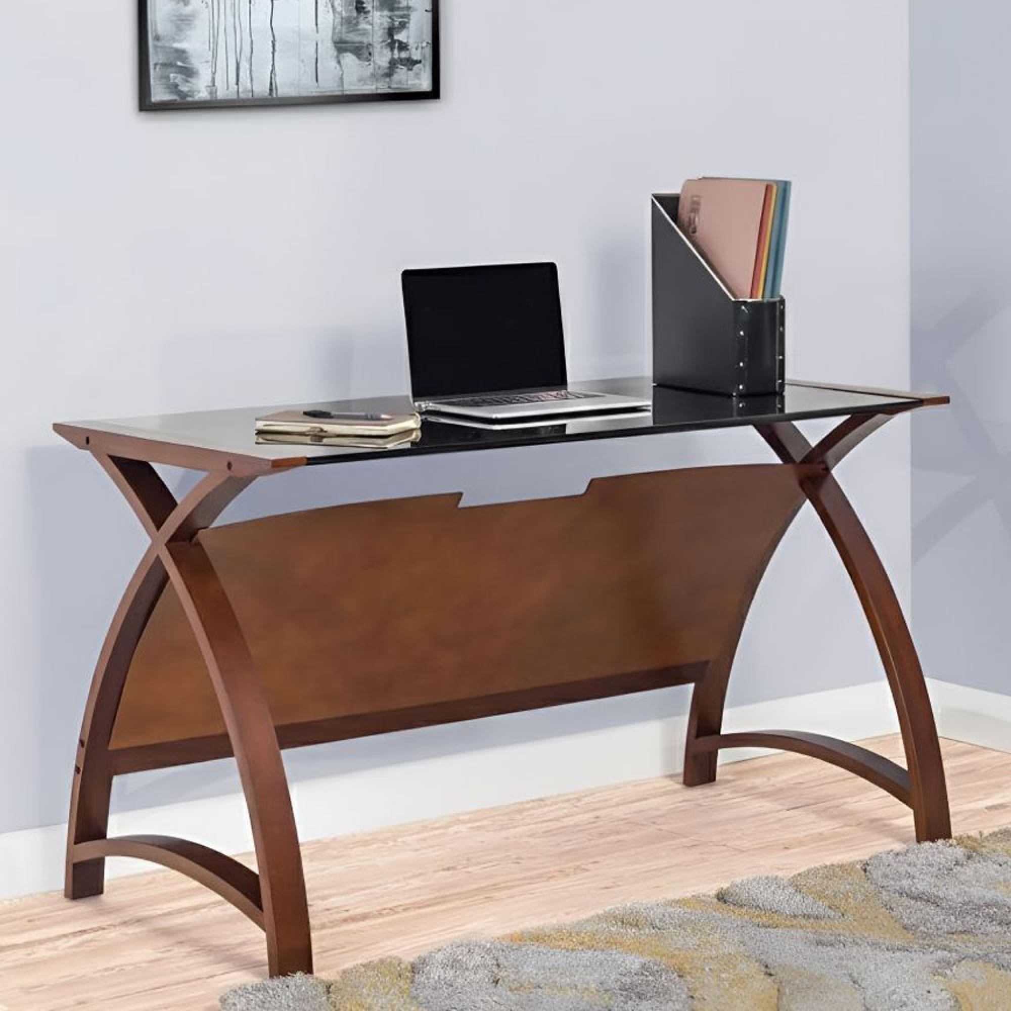 Curve Laptop Table - Walnut - PC201 1300LT