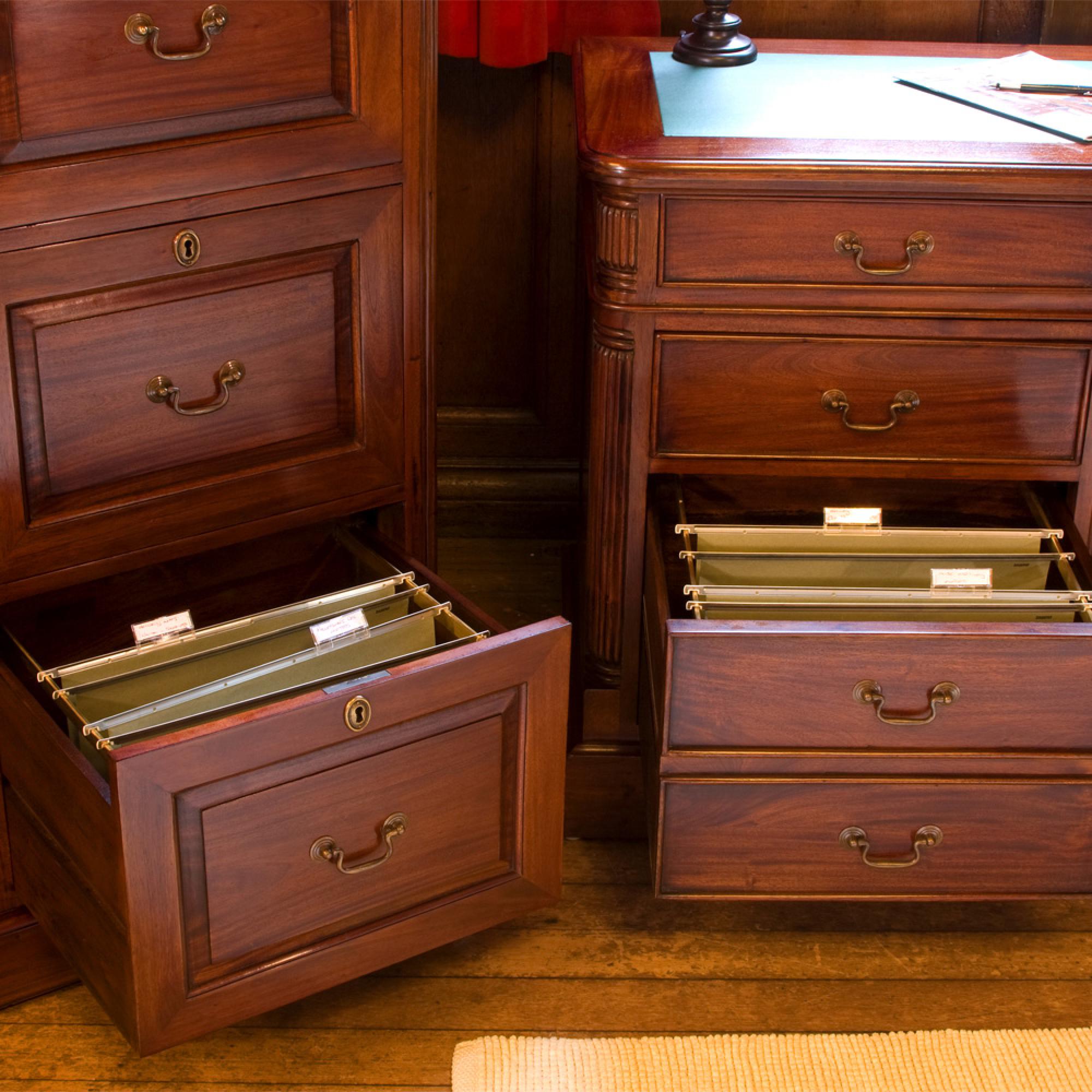 La Roque Computer Desk - 1 Door - 6 Drawer