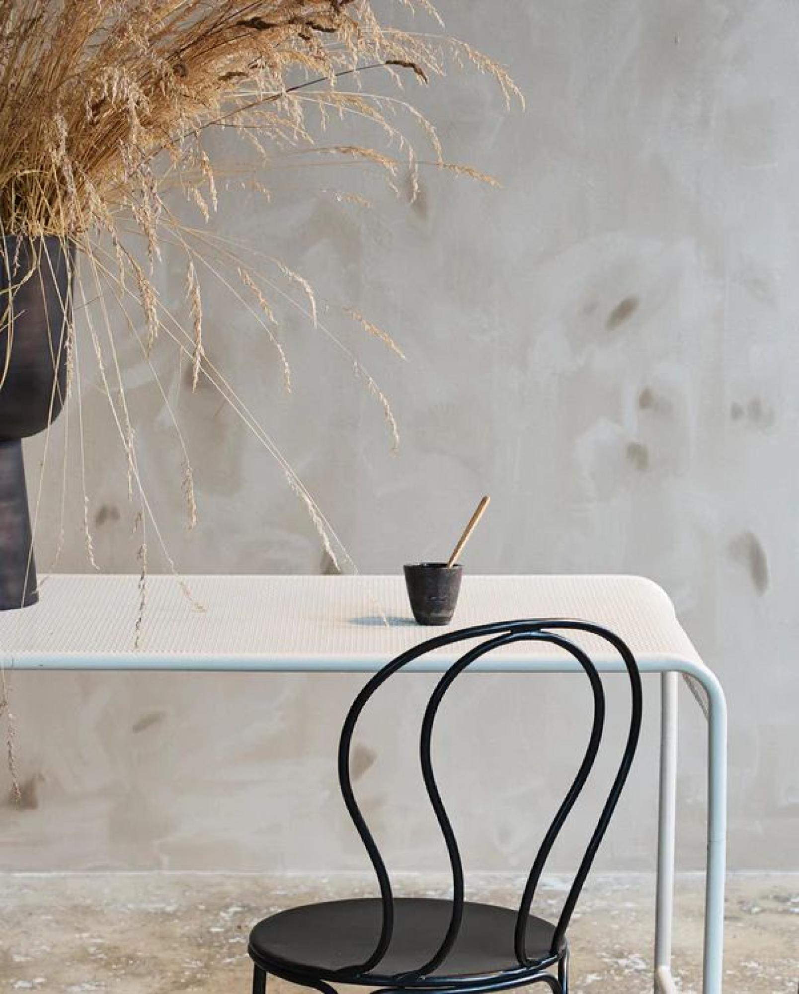 Brenta Writing Desk - White - Metal